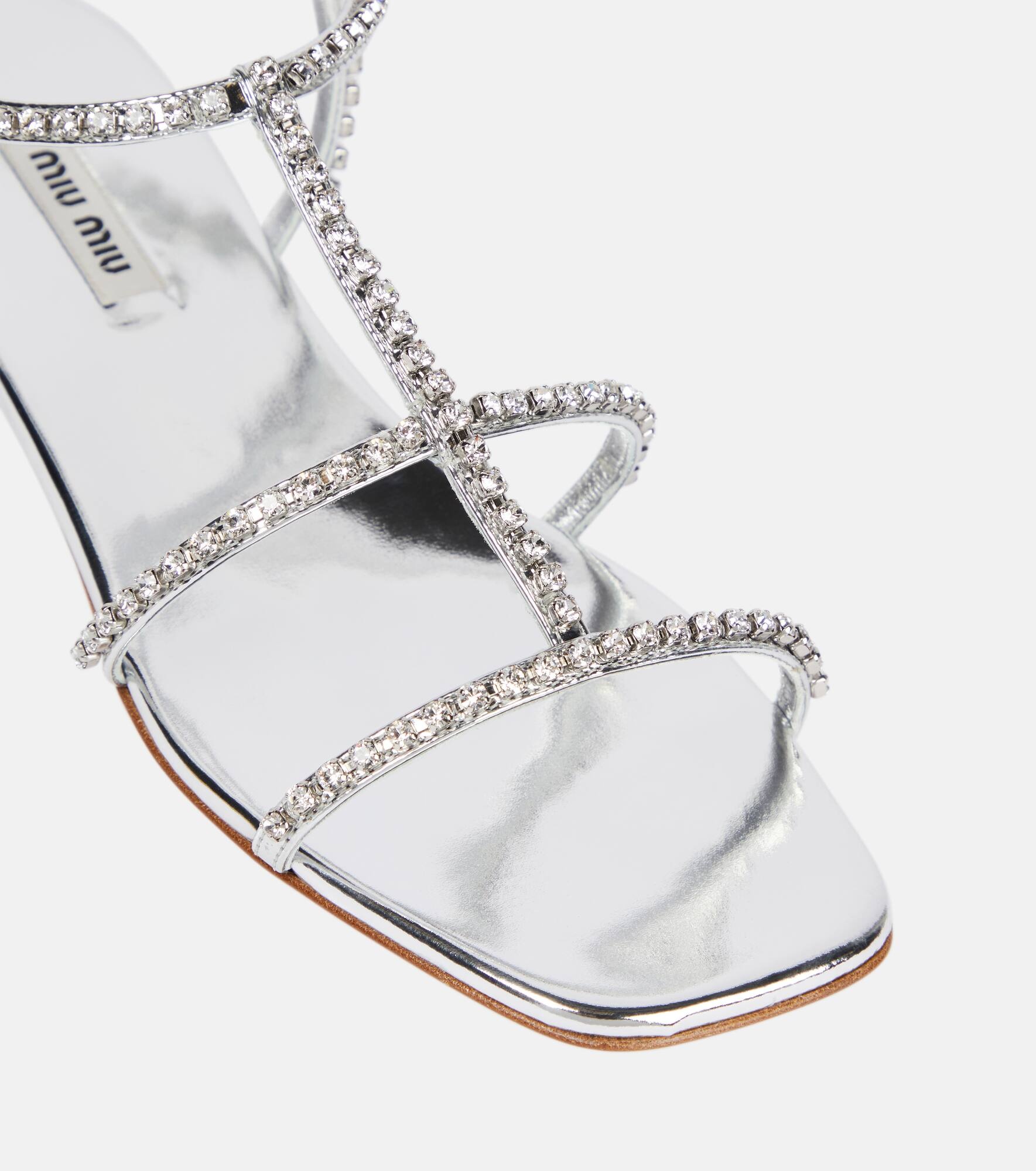 Embellished leather sandals - 6