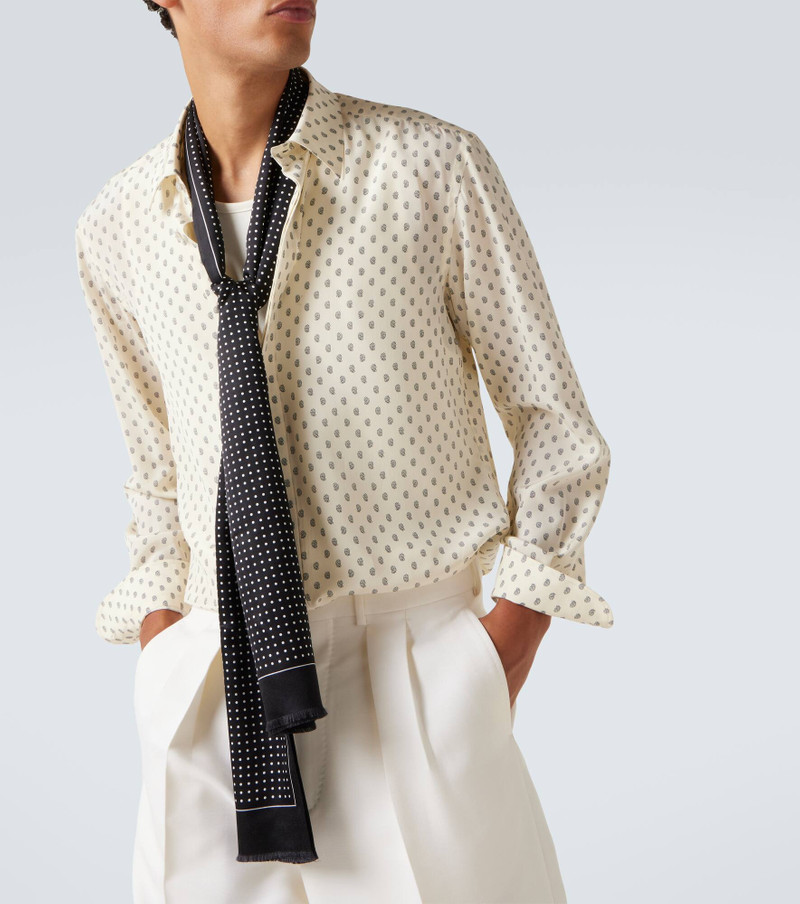TOM FORD Polka-dot silk twill scarf outlook