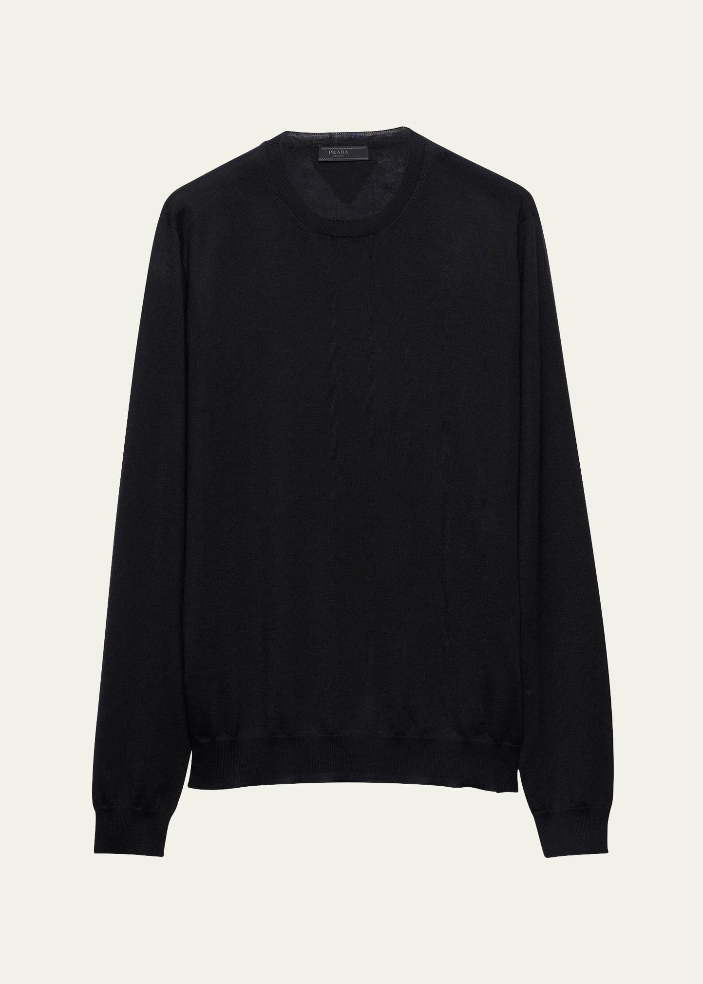 Men's Silk-Cashmere Crew Sweater - 1