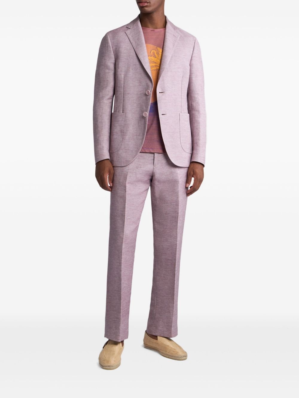 linen blazer - 2