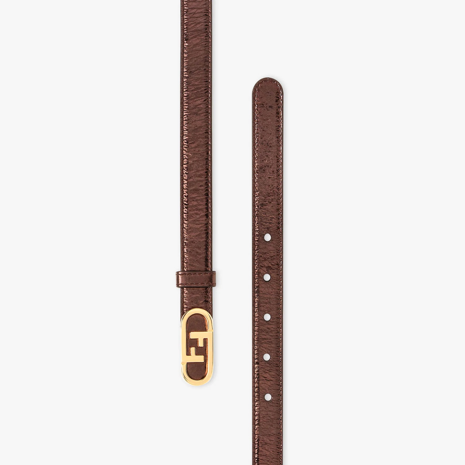 Brown leather belt - 2