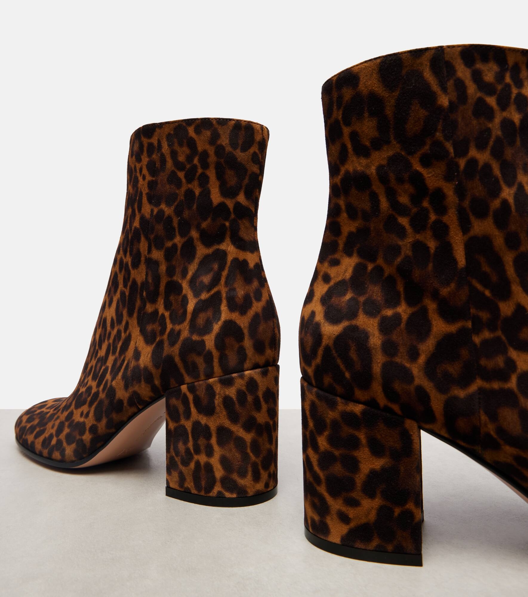 Joelle 70 leopard-print suede ankle boots - 5