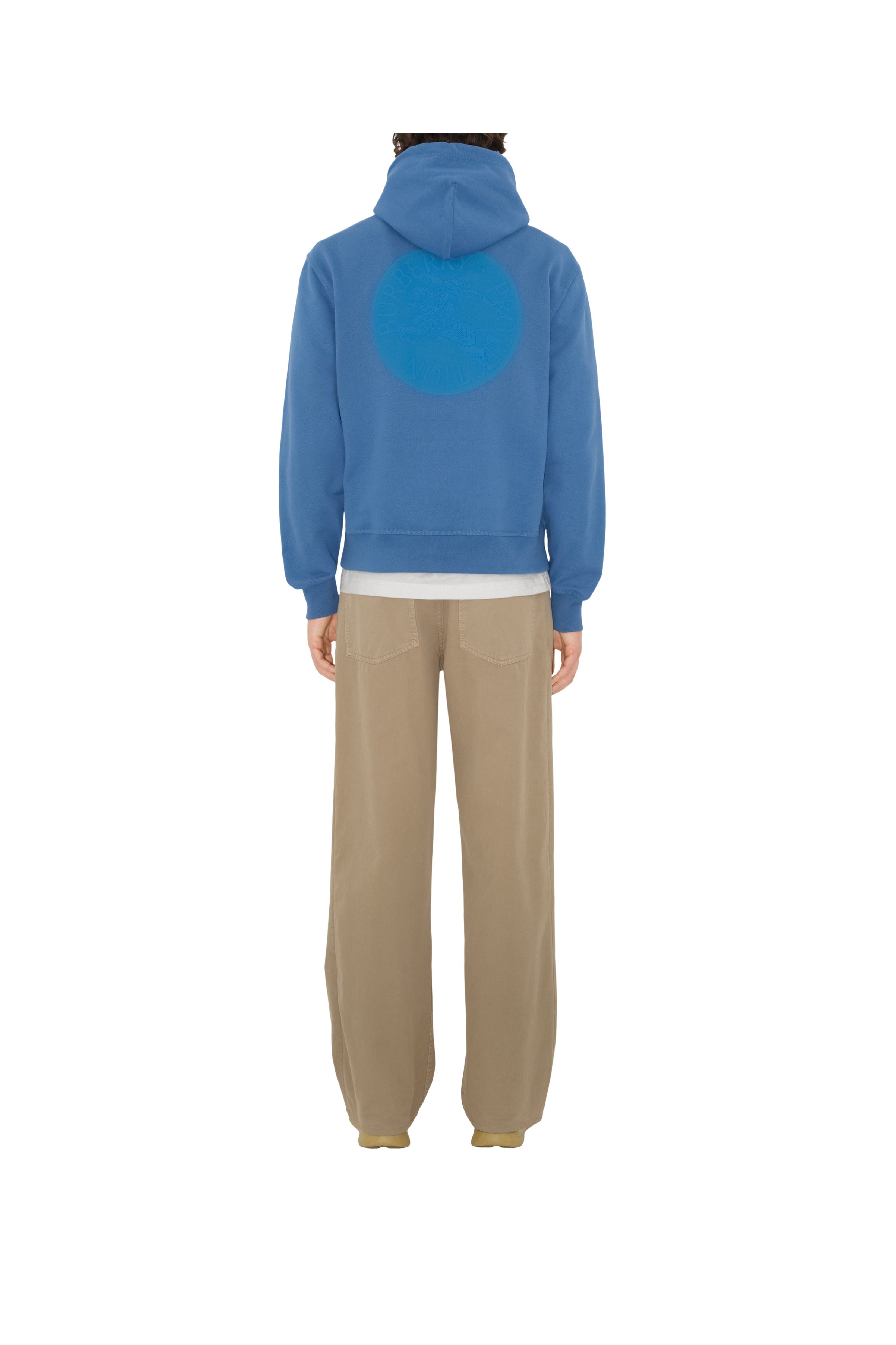 burberry EKD Badge Cotton Hoodie in Pool at Nordstrom - 2
