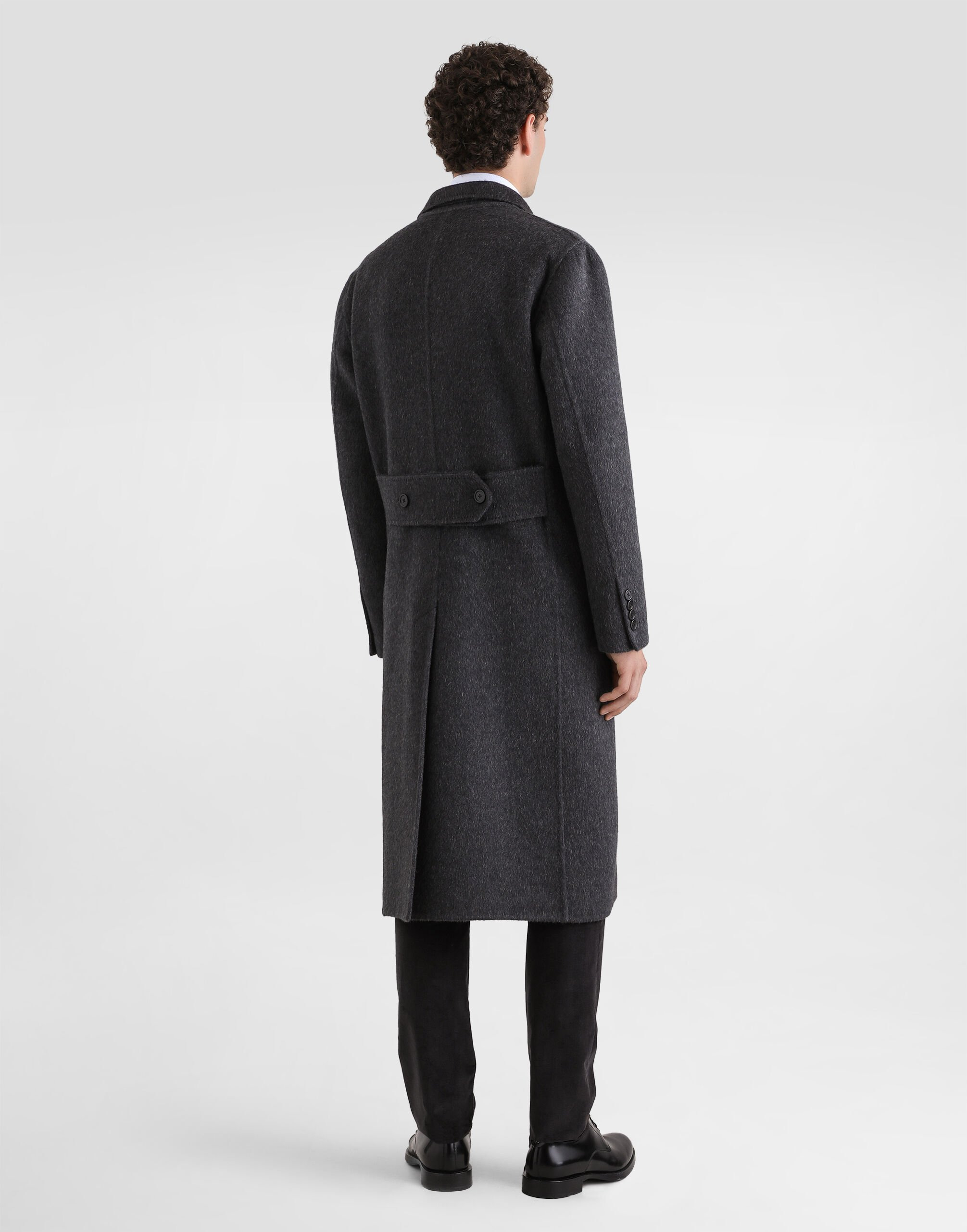 Cotton and cashmere regular trousers - 3
