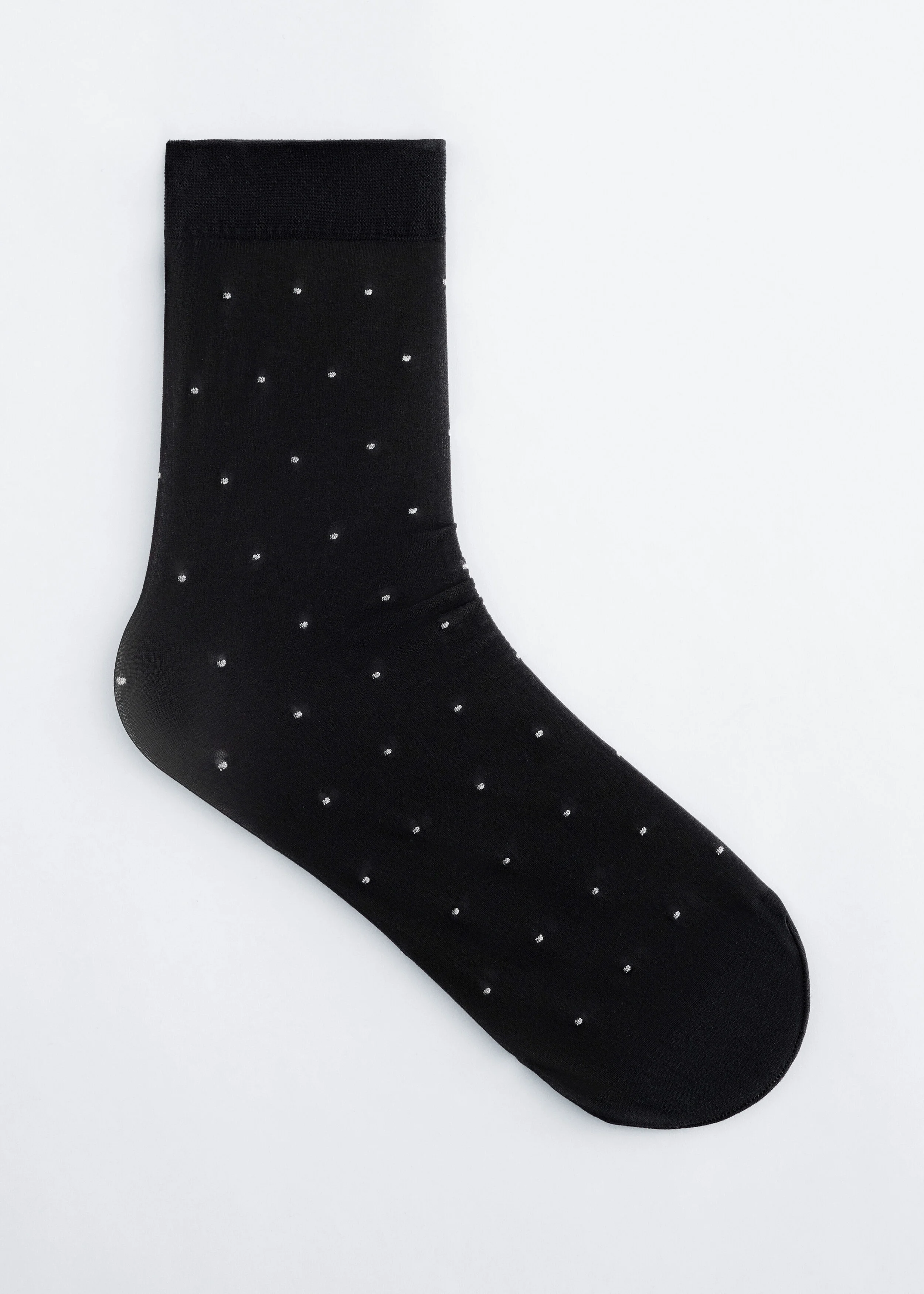 Sheer Dotted Socks - 1