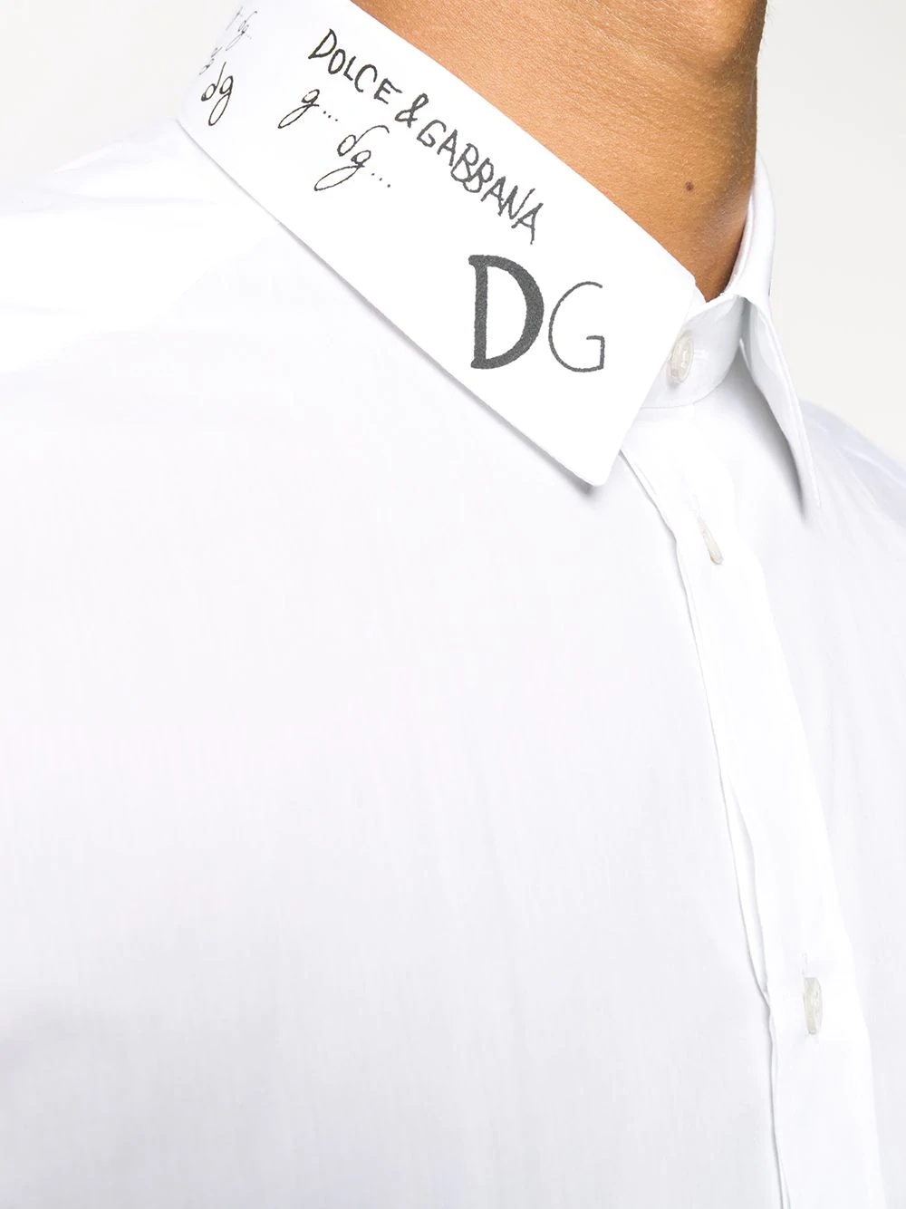 logo detail button-up shirt - 5