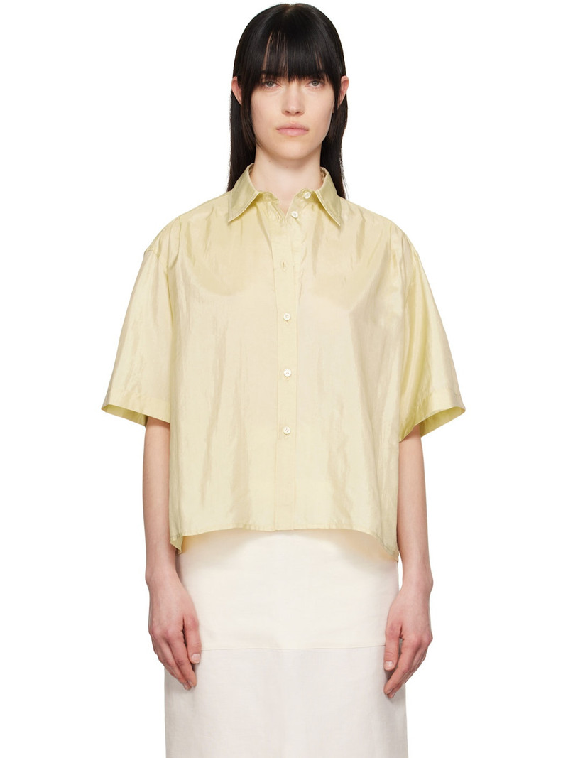 Yellow Spread Collar Shirt 1