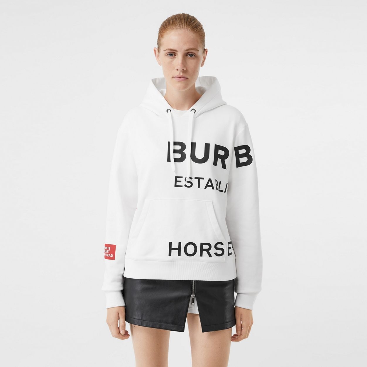 Horseferry Print Cotton Oversized Hoodie - 2