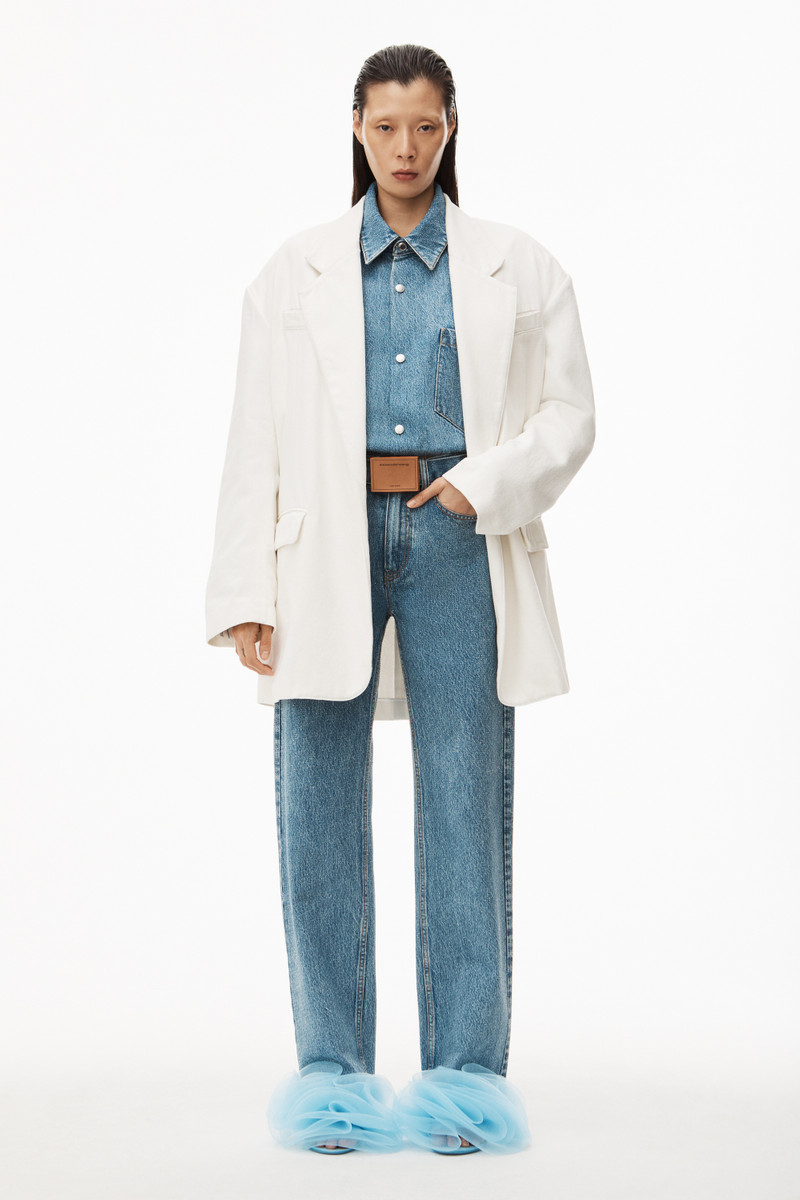 Alexander Wang OVERSIZED BLAZER IN TWILL DENIM outlook