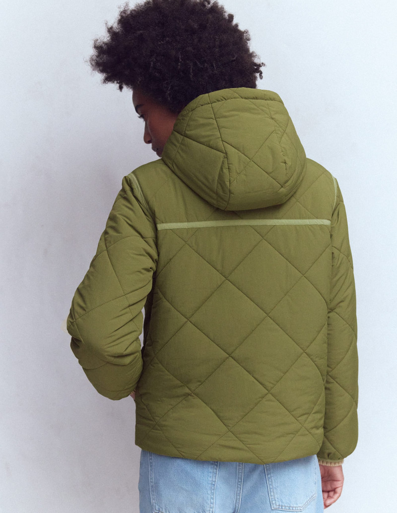 Duffle Quilted Parka-Green 5