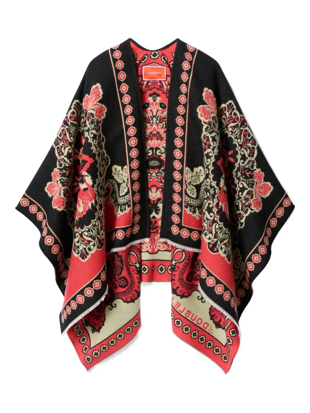 Soul floral-print poncho - 1