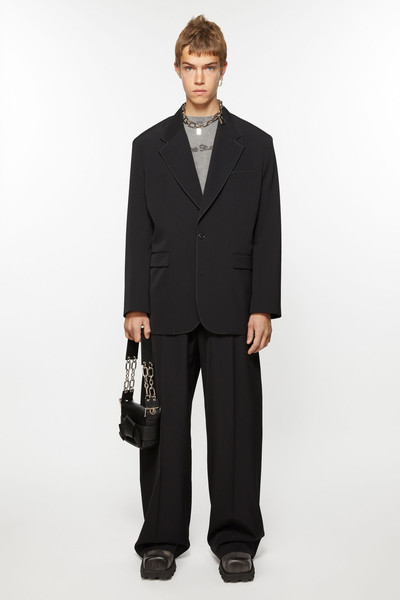 Acne Studios Single-breasted suit jacket - Relaxed fit - Black outlook