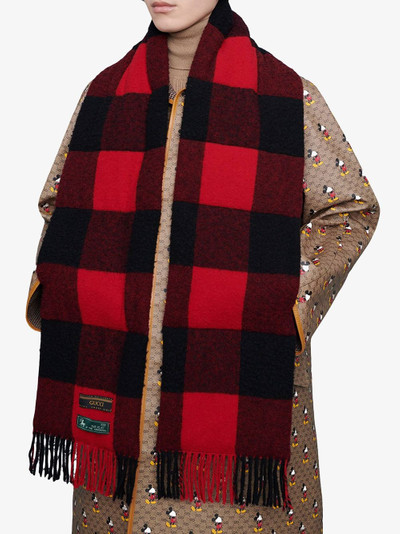 GUCCI checked scarf outlook