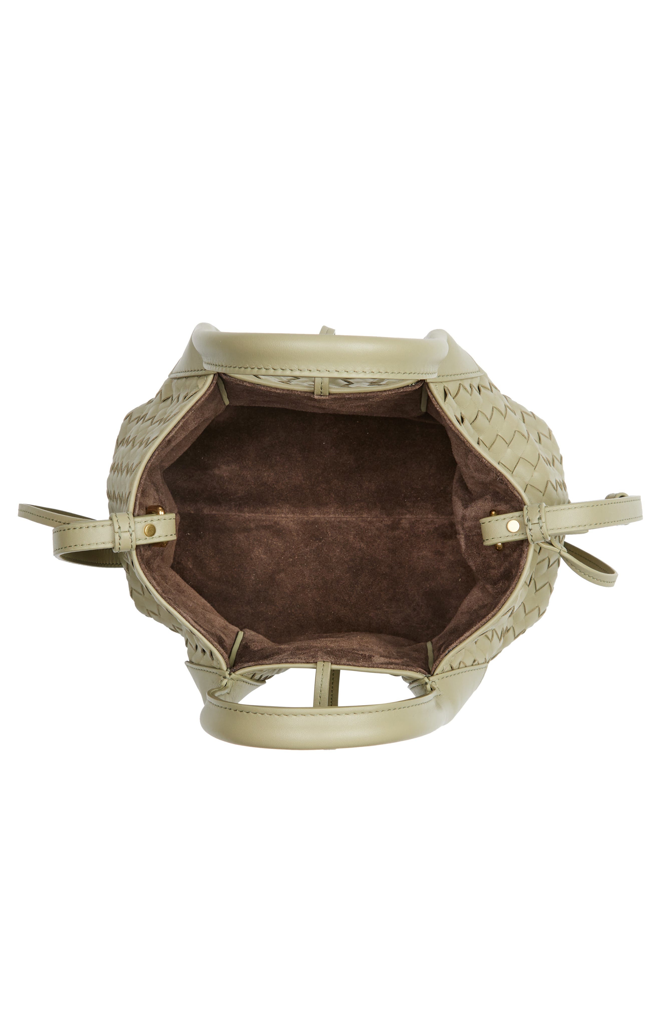 Bottega Veneta Small Pinacoteca Intrecciato Leather Top Handle Bag in 3055 Travertine/Fond- M B at N - 5