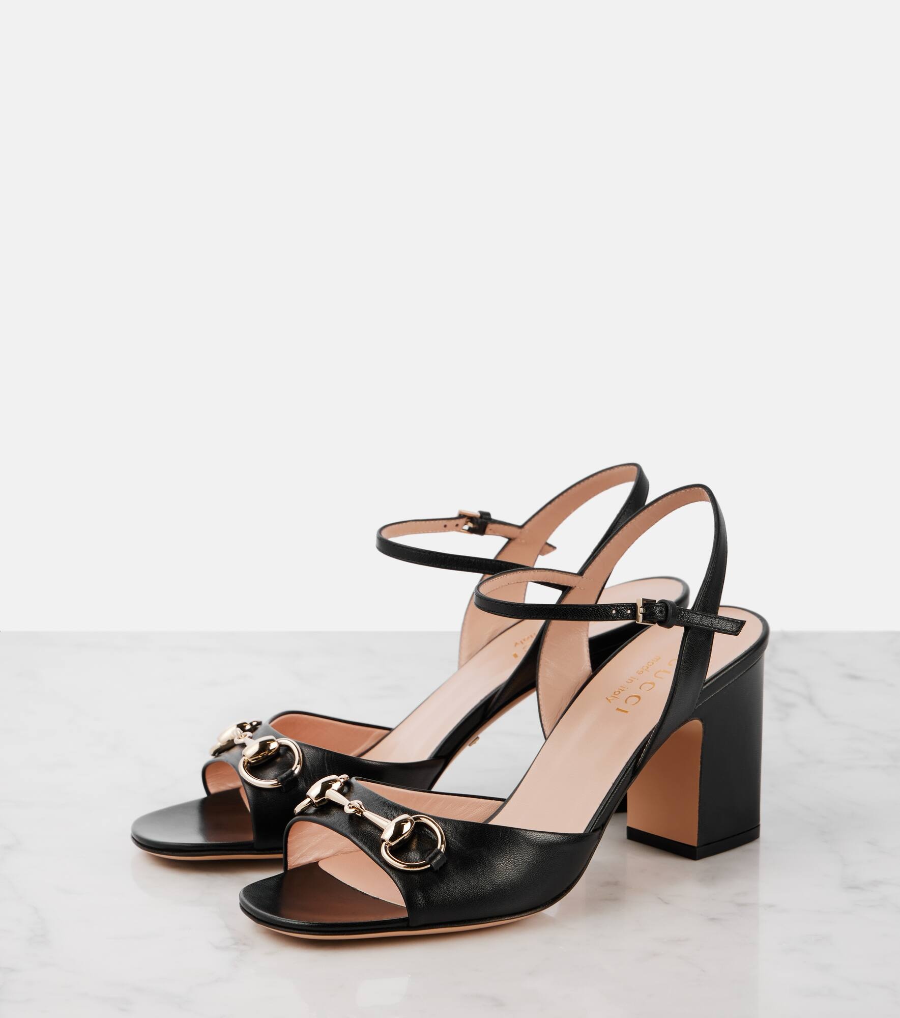 Horsebit leather sandals - 4