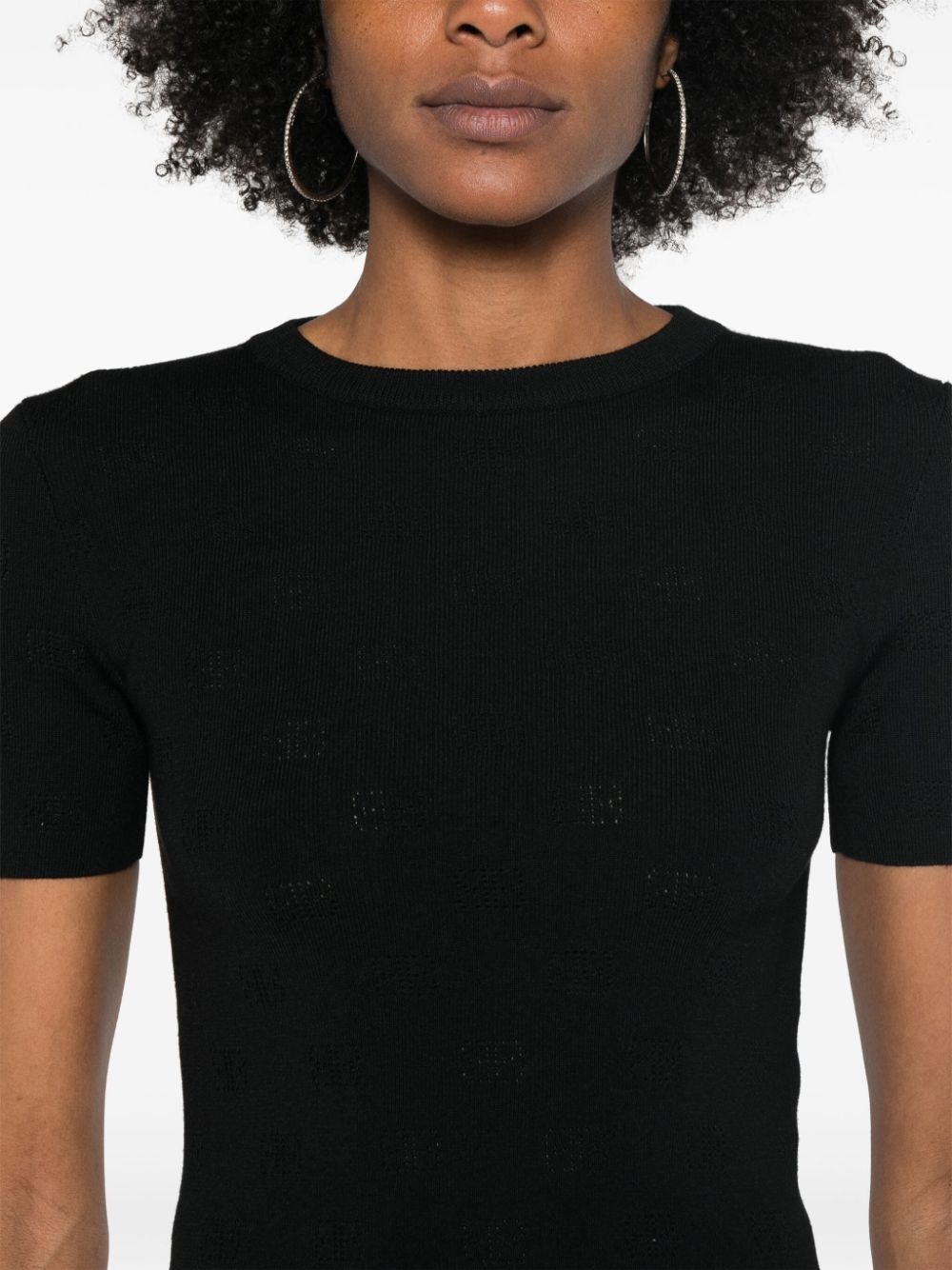 BB pointelle-knit T-shirt - 5