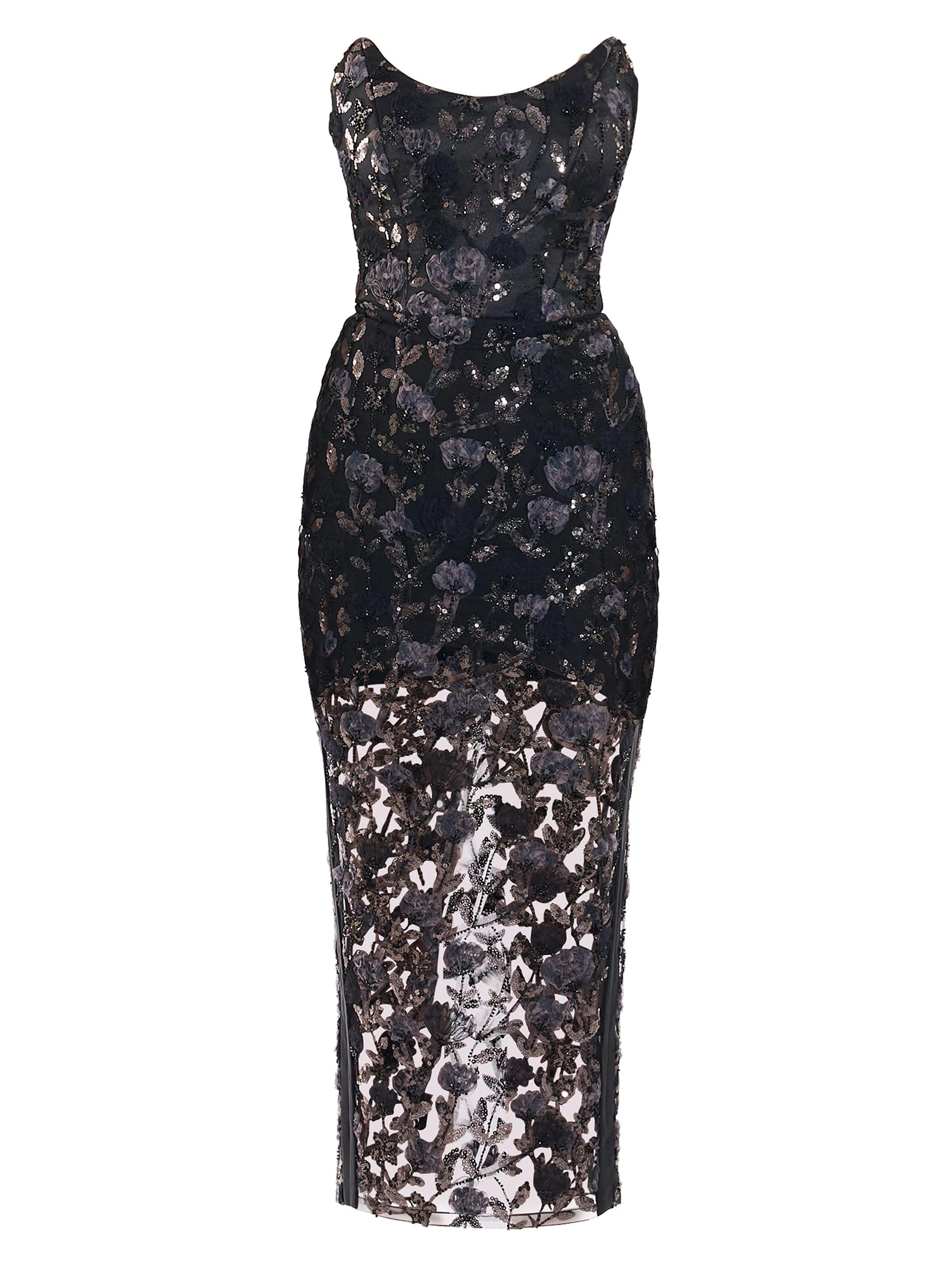 Women's Roses & Their Ashes Cocktail Dress - Black - 1