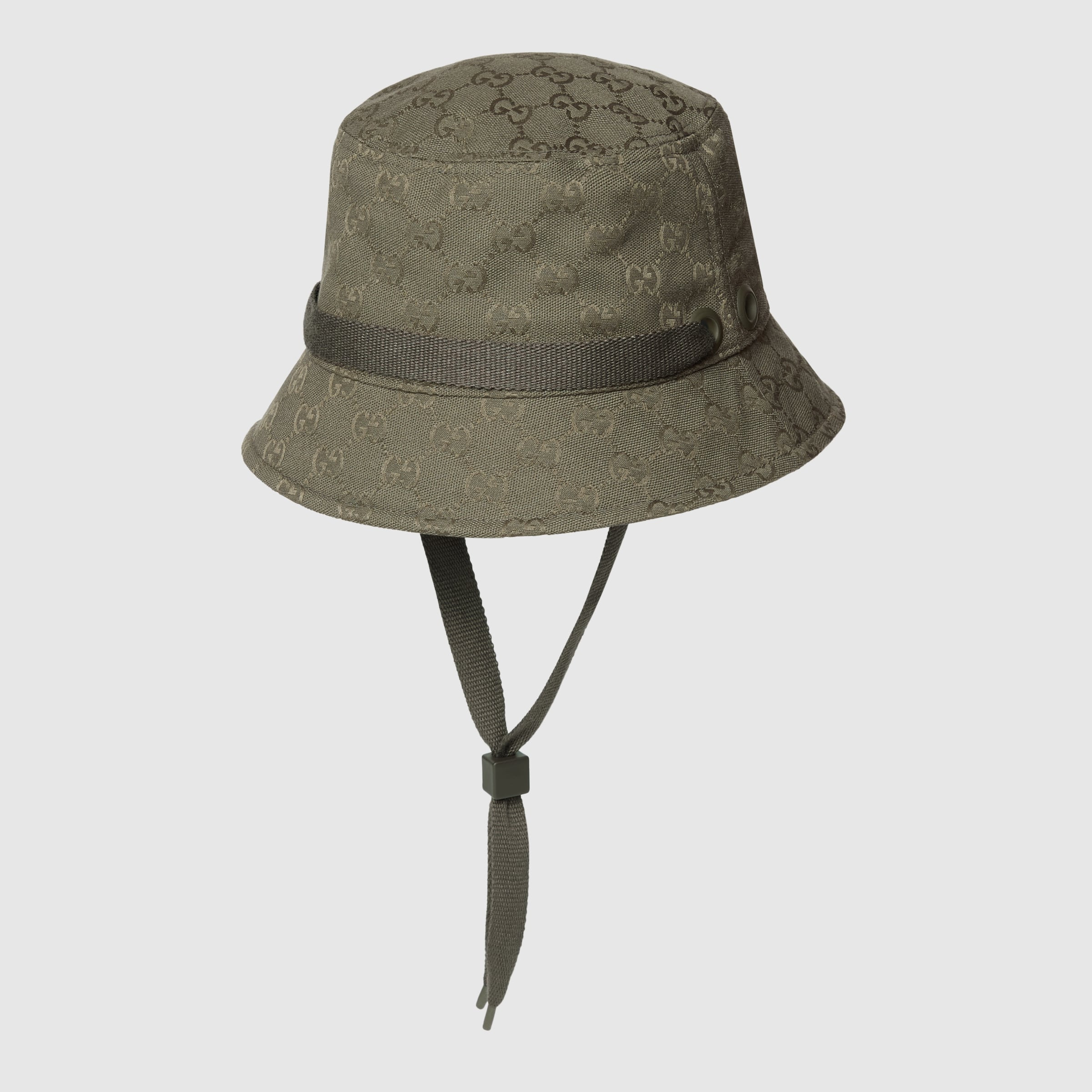 GG canvas bucket hat with tie - 4