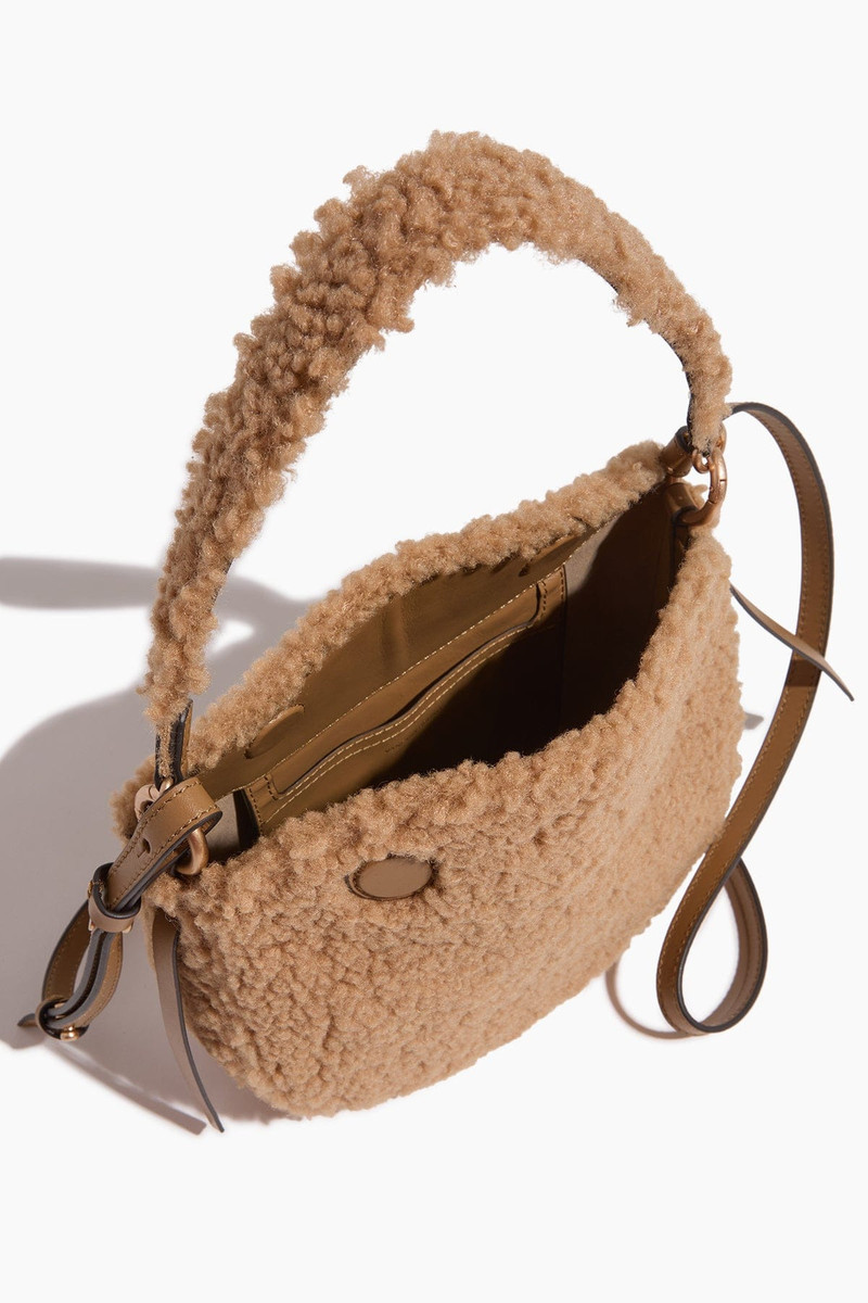 Mini Shearling Daily Bag in Caramel 5