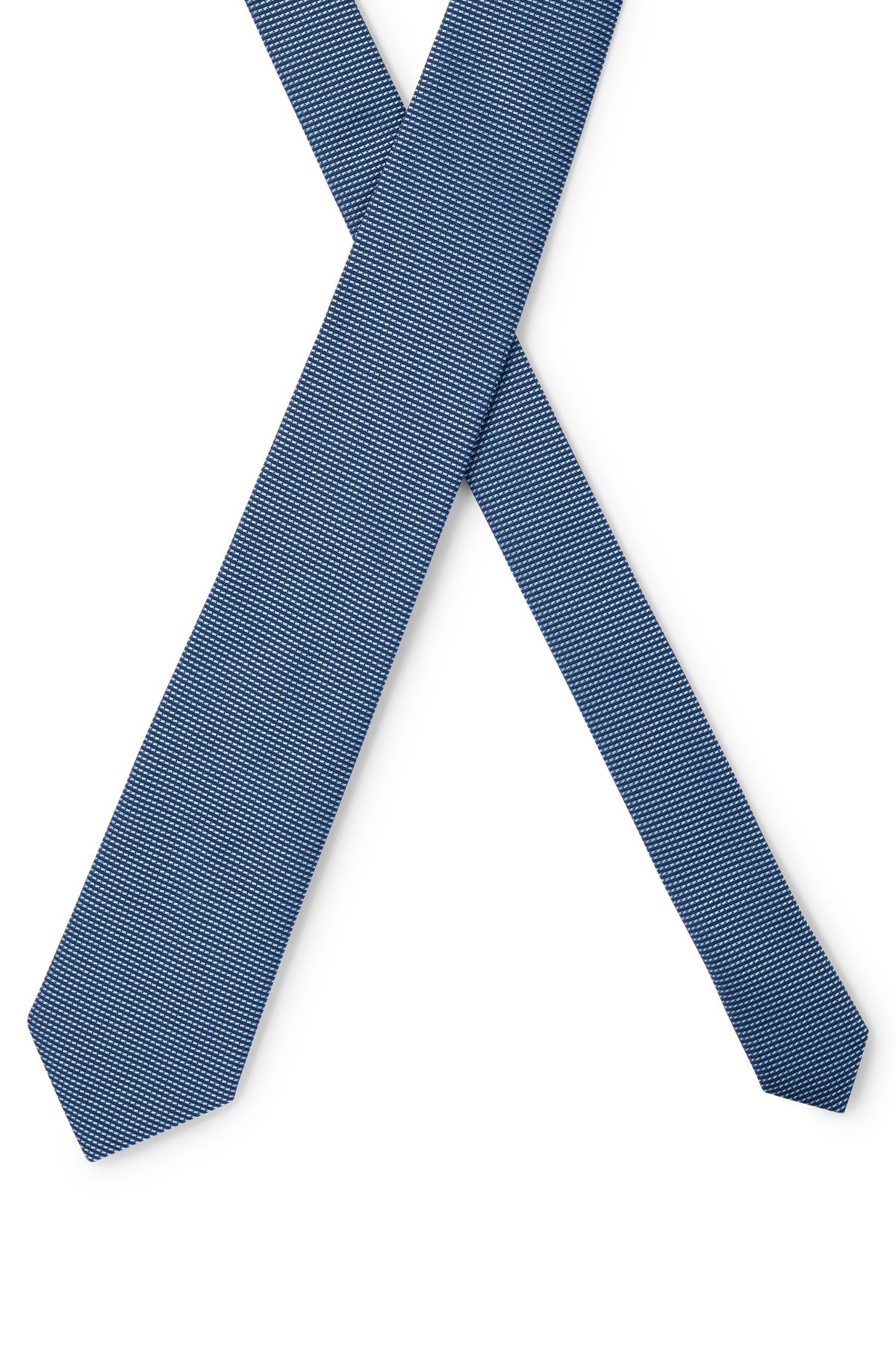 SILK-JACQUARD TIE WITH ALL-OVER MICRO PATTERN - 4