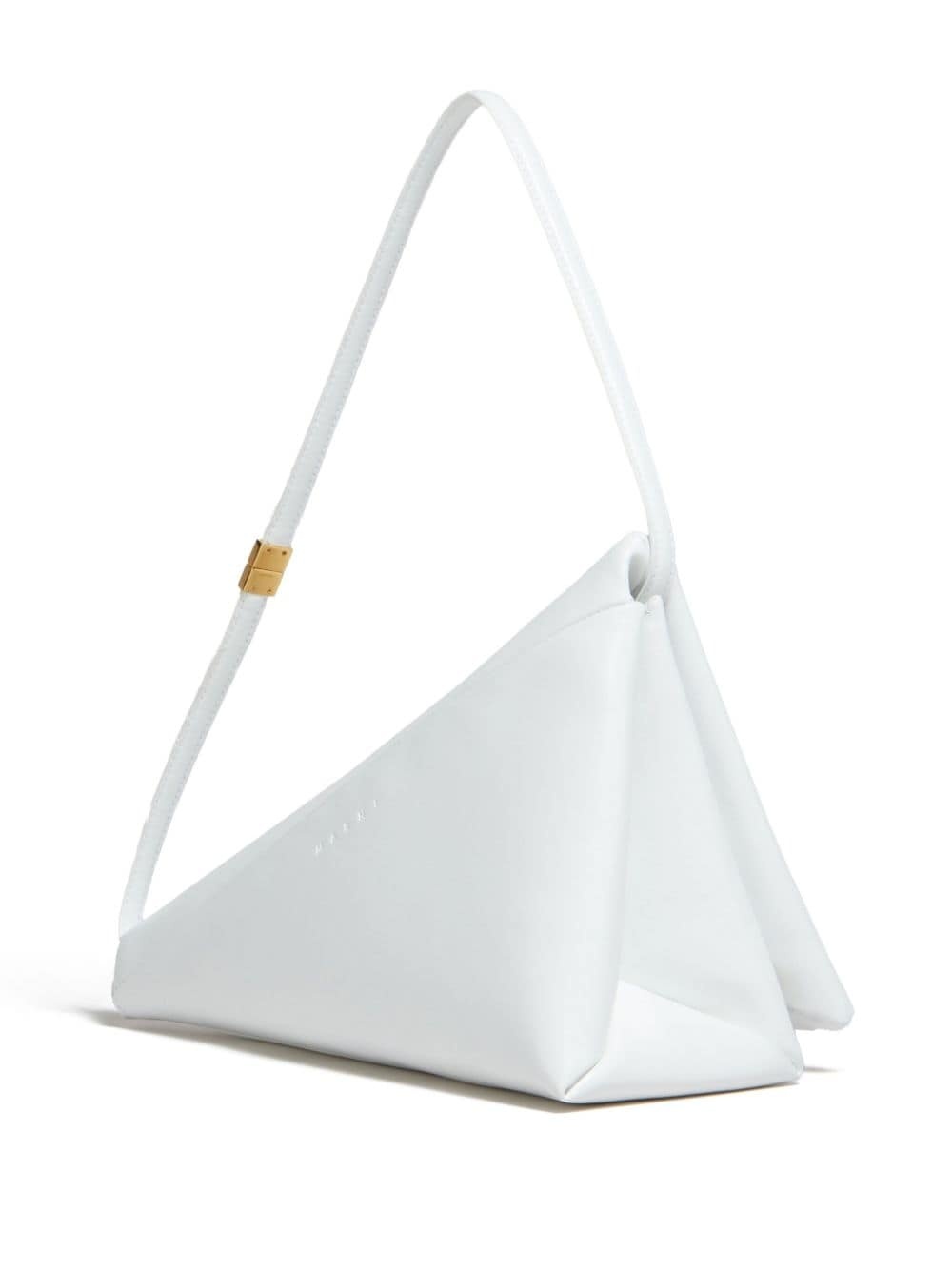 triangle leather shoulder bag - 3