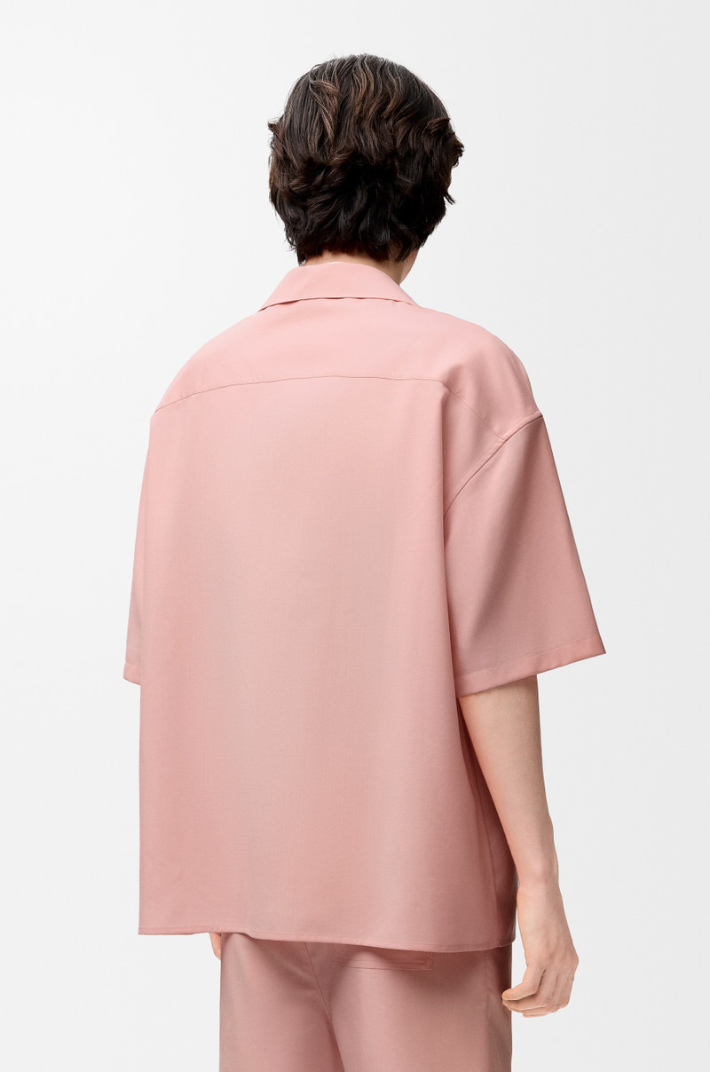 Short sleeve shirt in wool 4