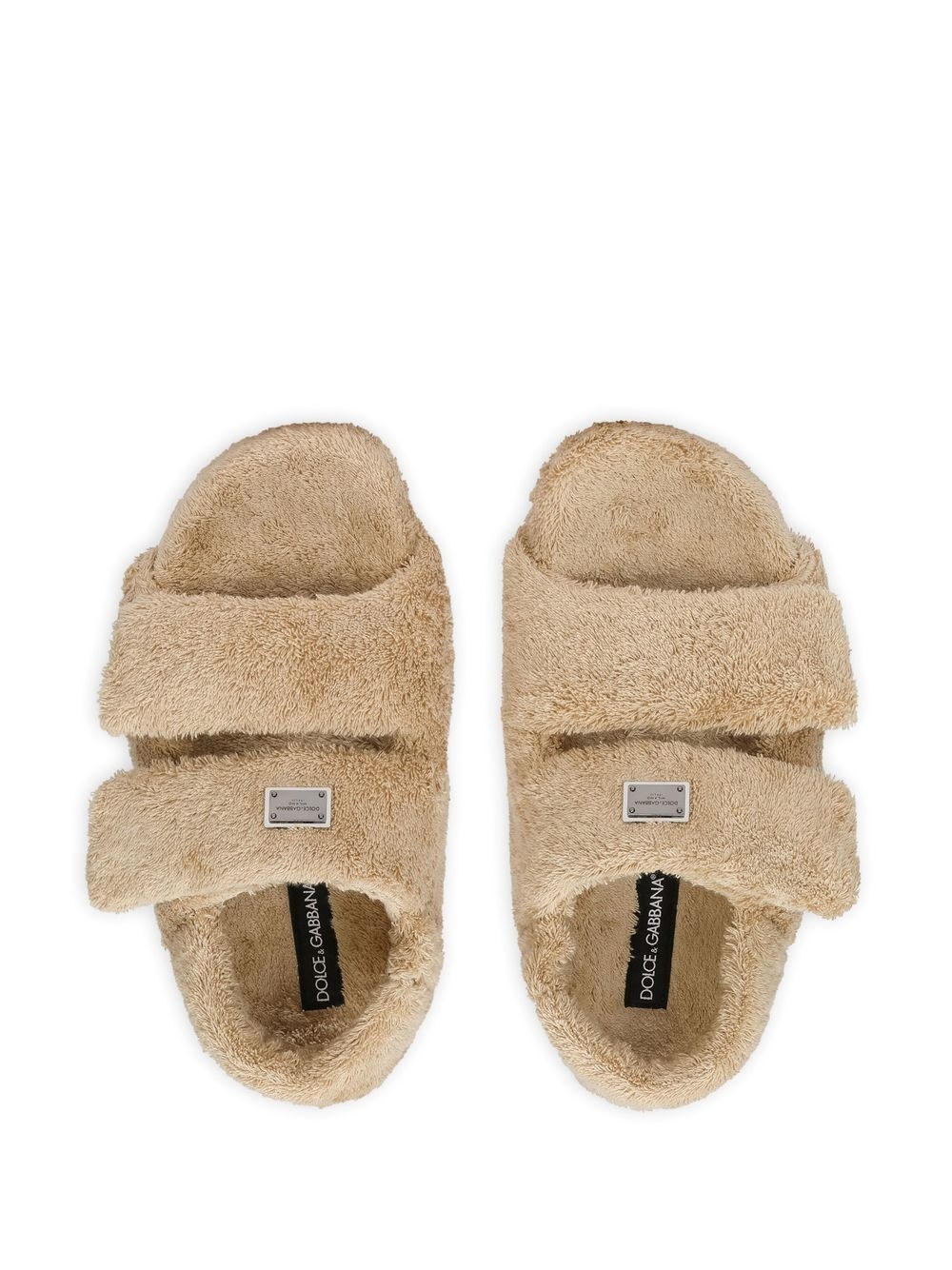 faux-fur sandals - 4