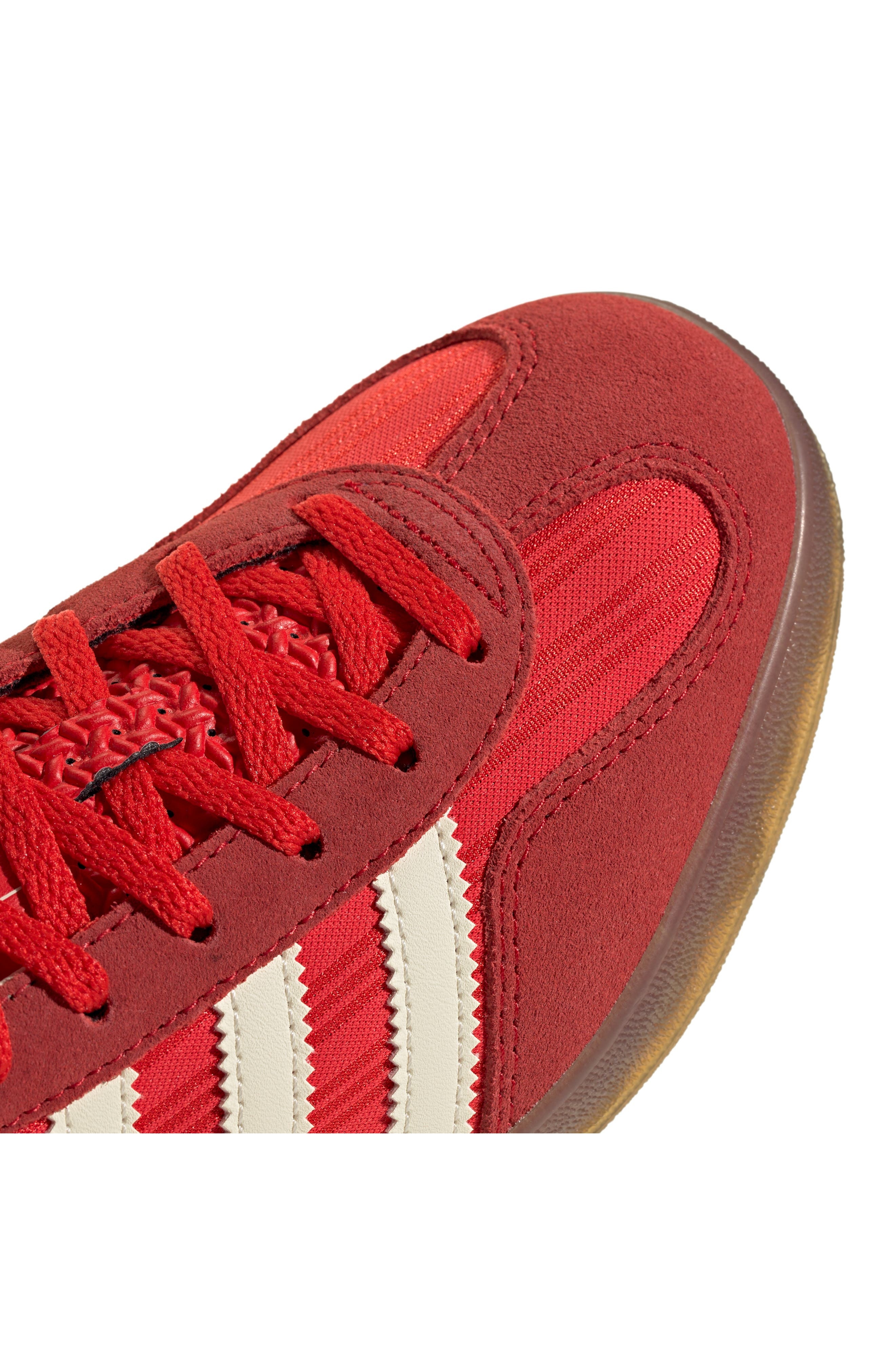 adidas Gazelle Indoor Sneaker in Red/Scarlet/Cream White at Nordstrom - 8
