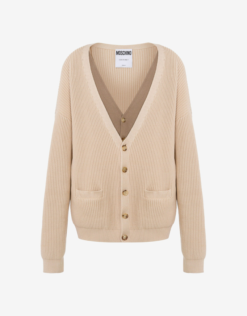 ORGANIC COTTON BLEND CARDIGAN - 1