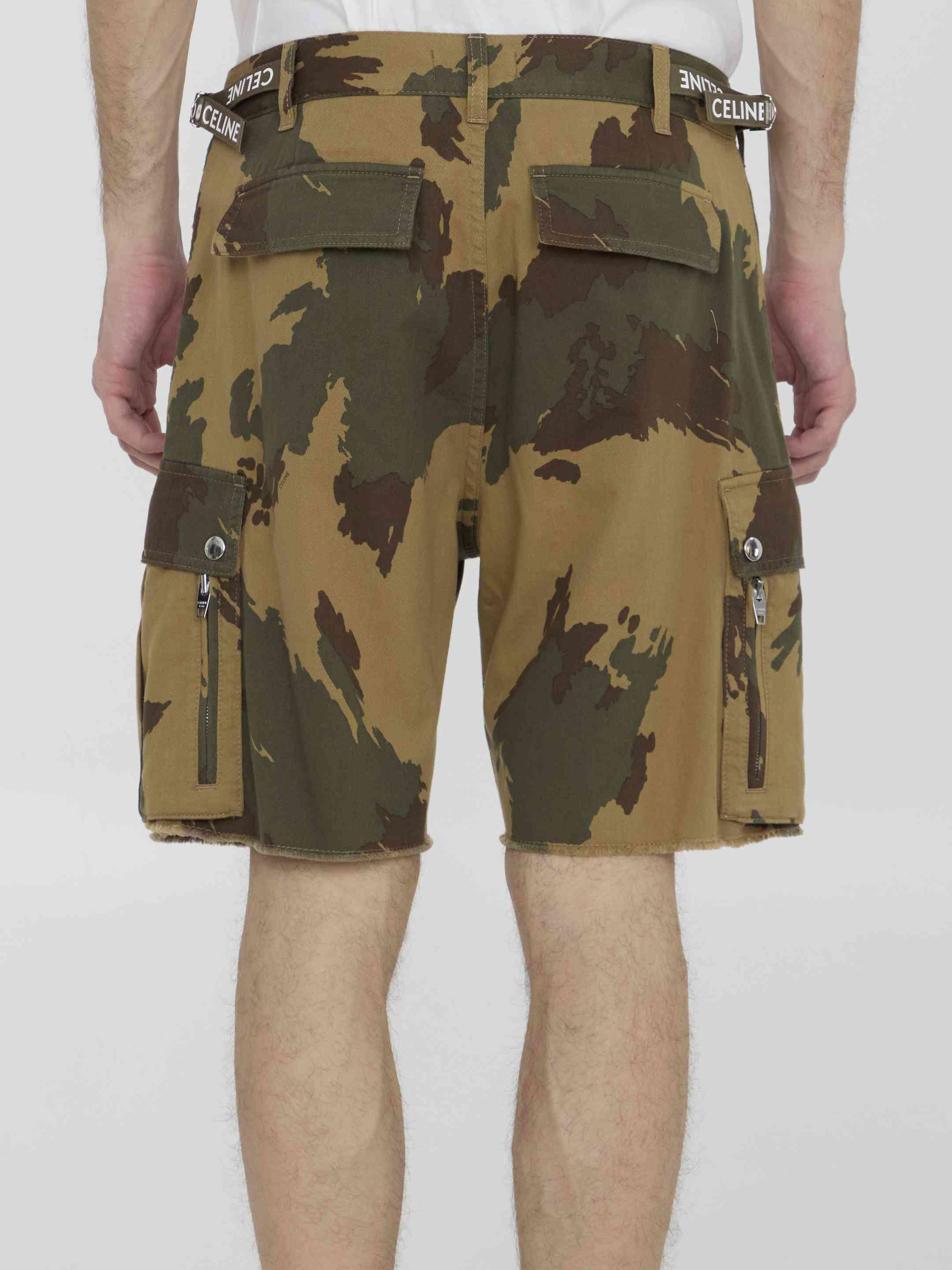 Celine Men Cargo Bermuda Shorts - 4