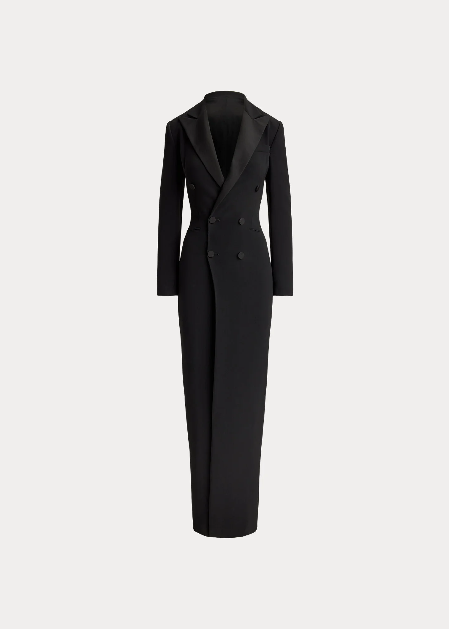 Kristian Silk Tuxedo Dress - 1