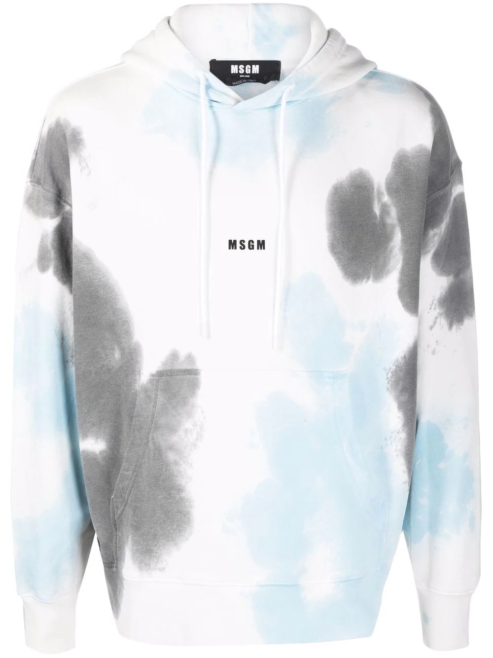 tie-dye print hoodie - 1