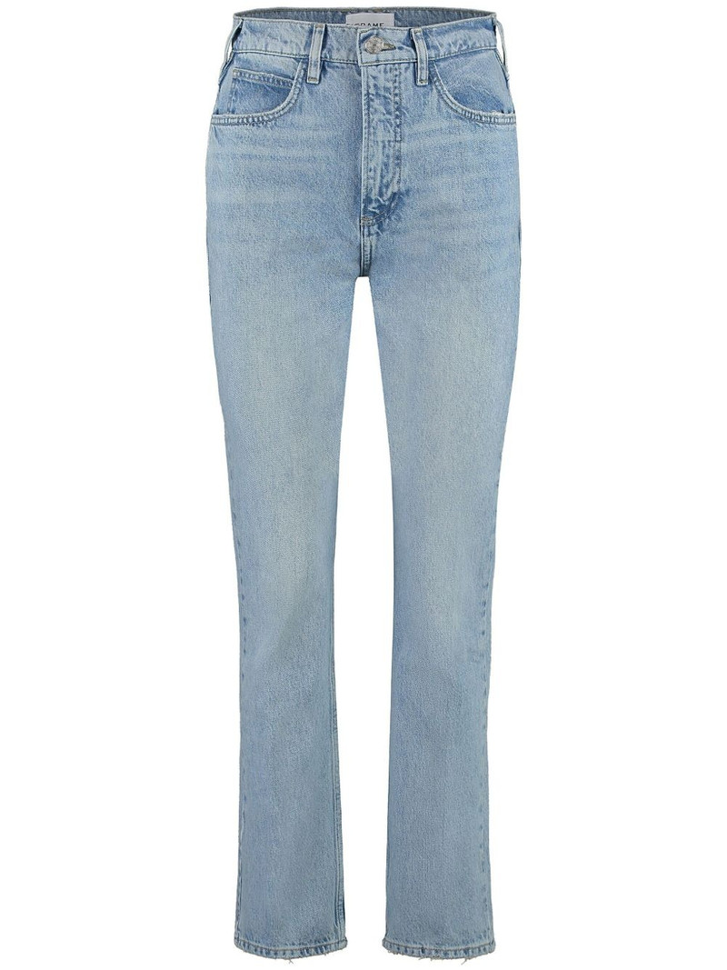 cotton straight-leg jeans 1