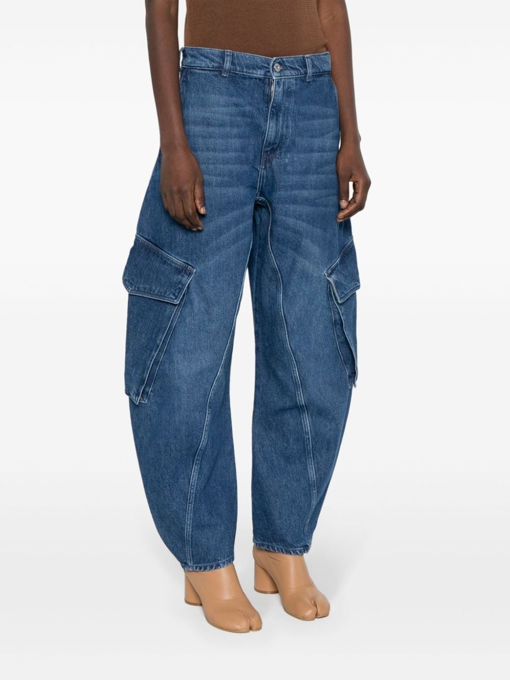 high-waisted wide-leg jeans - 3