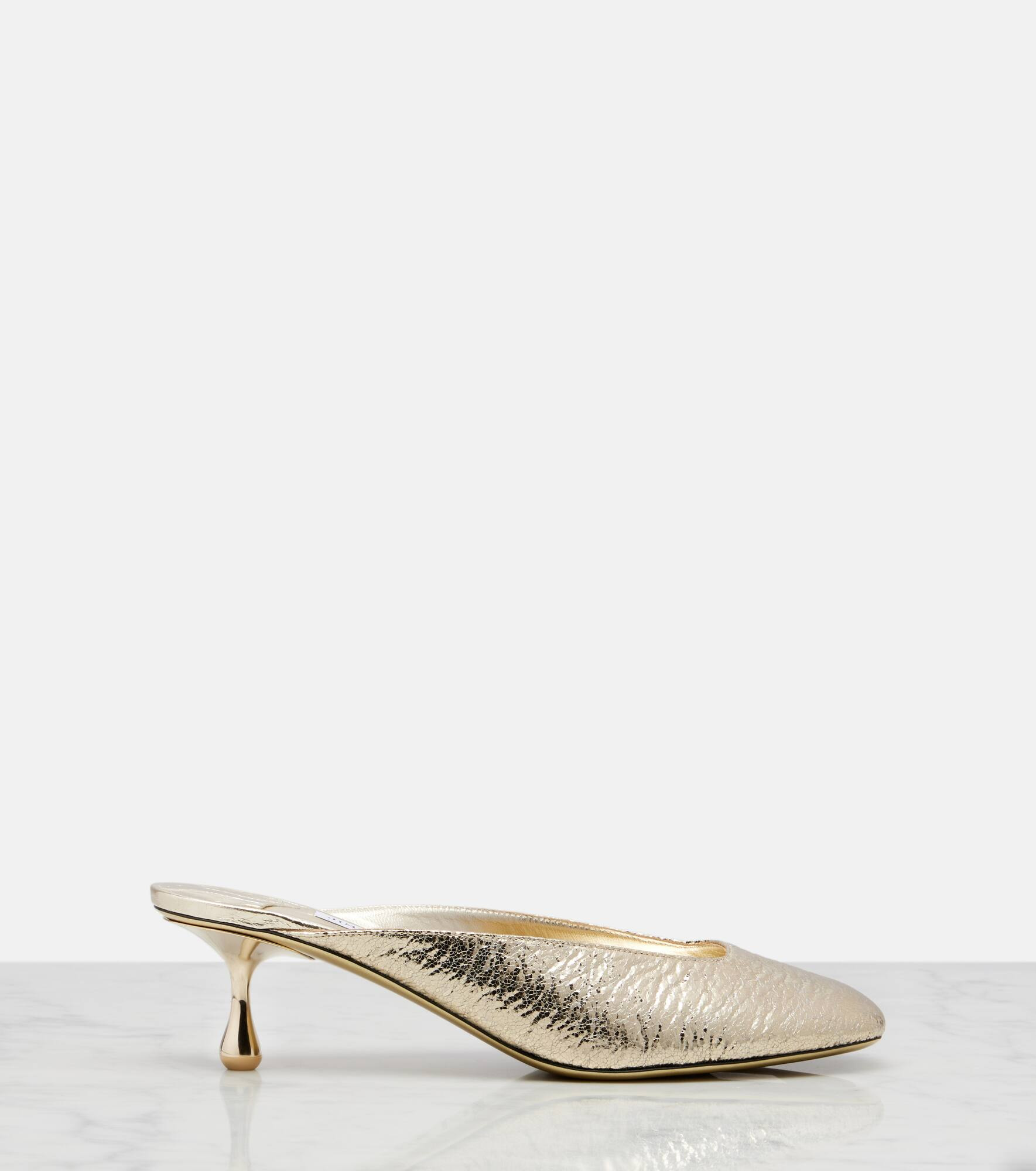 Pixie 50 metallic-effect mules - 4