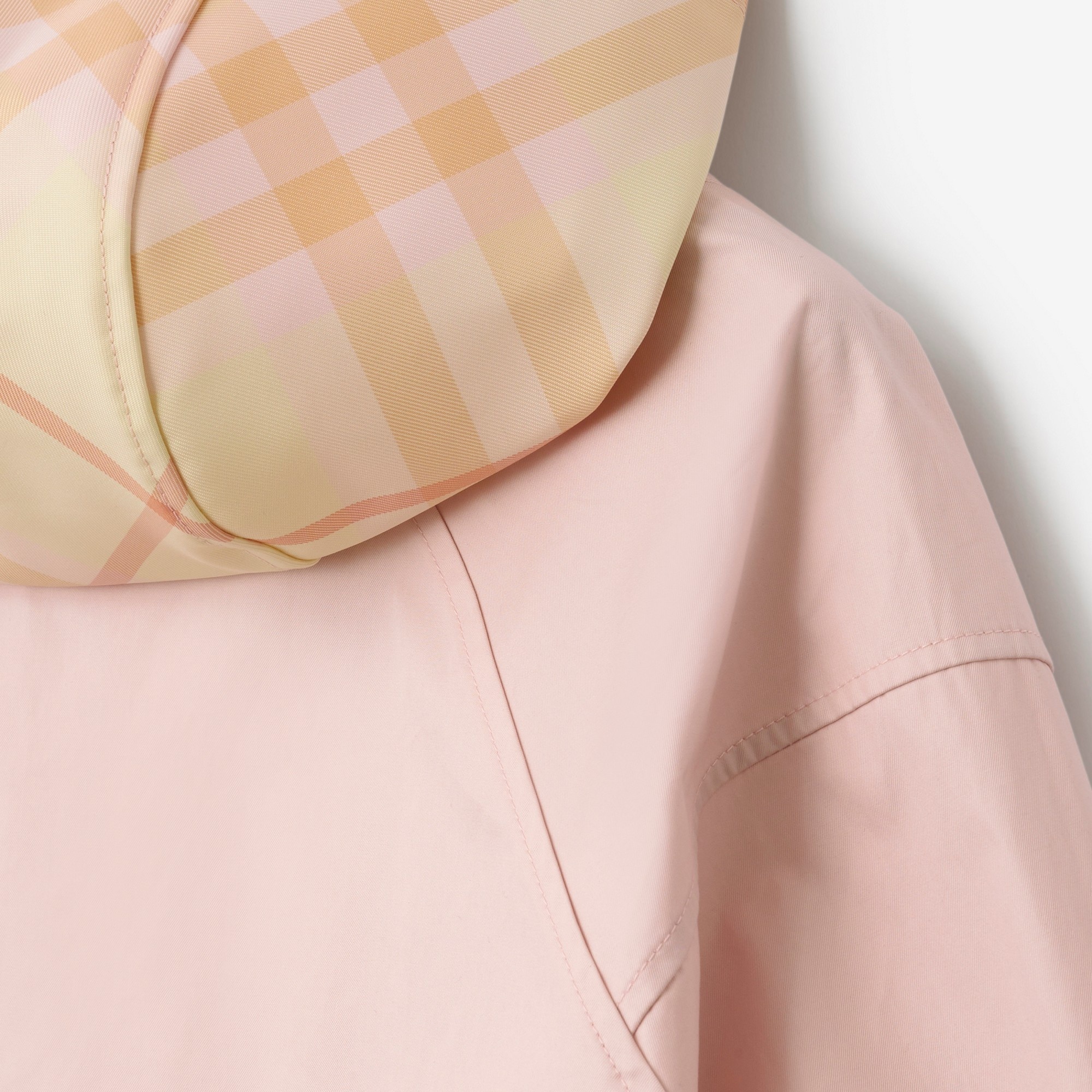Check Hood Gabardine Parka - 6