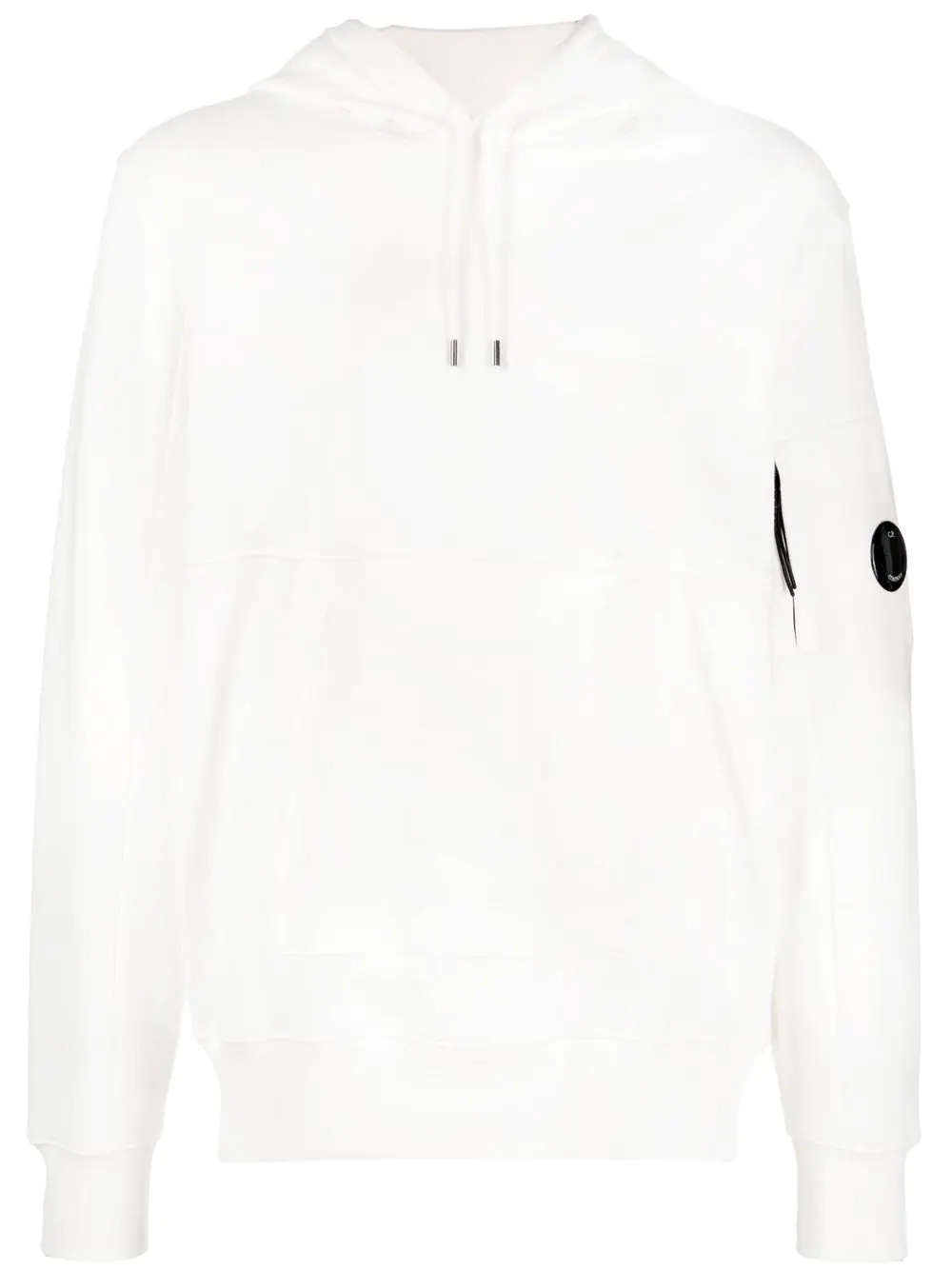 lens-detail drawstring hoodie - 1