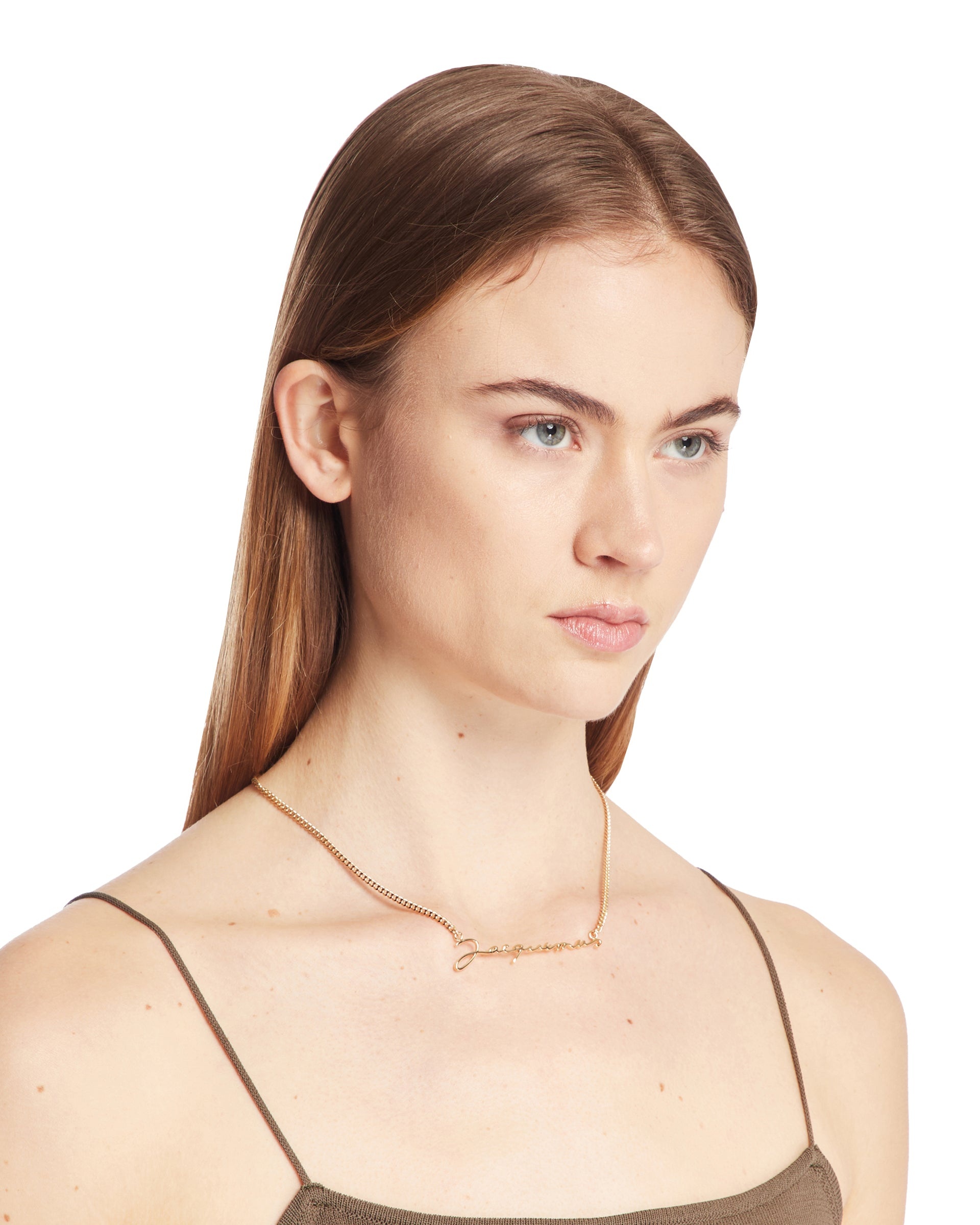 Gold Logo Necklace - 3