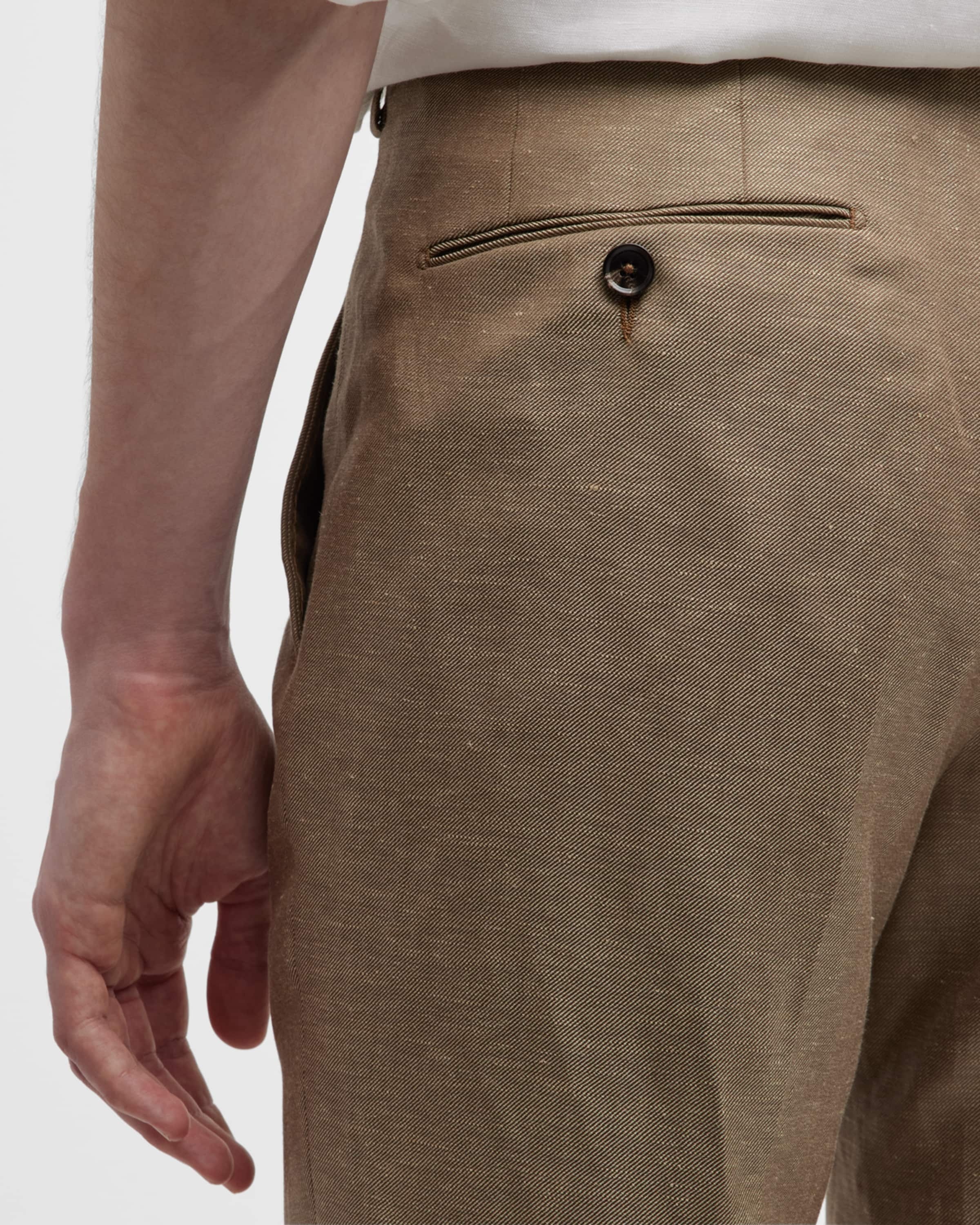 Men's Wool-Linen Twill Pants - 6