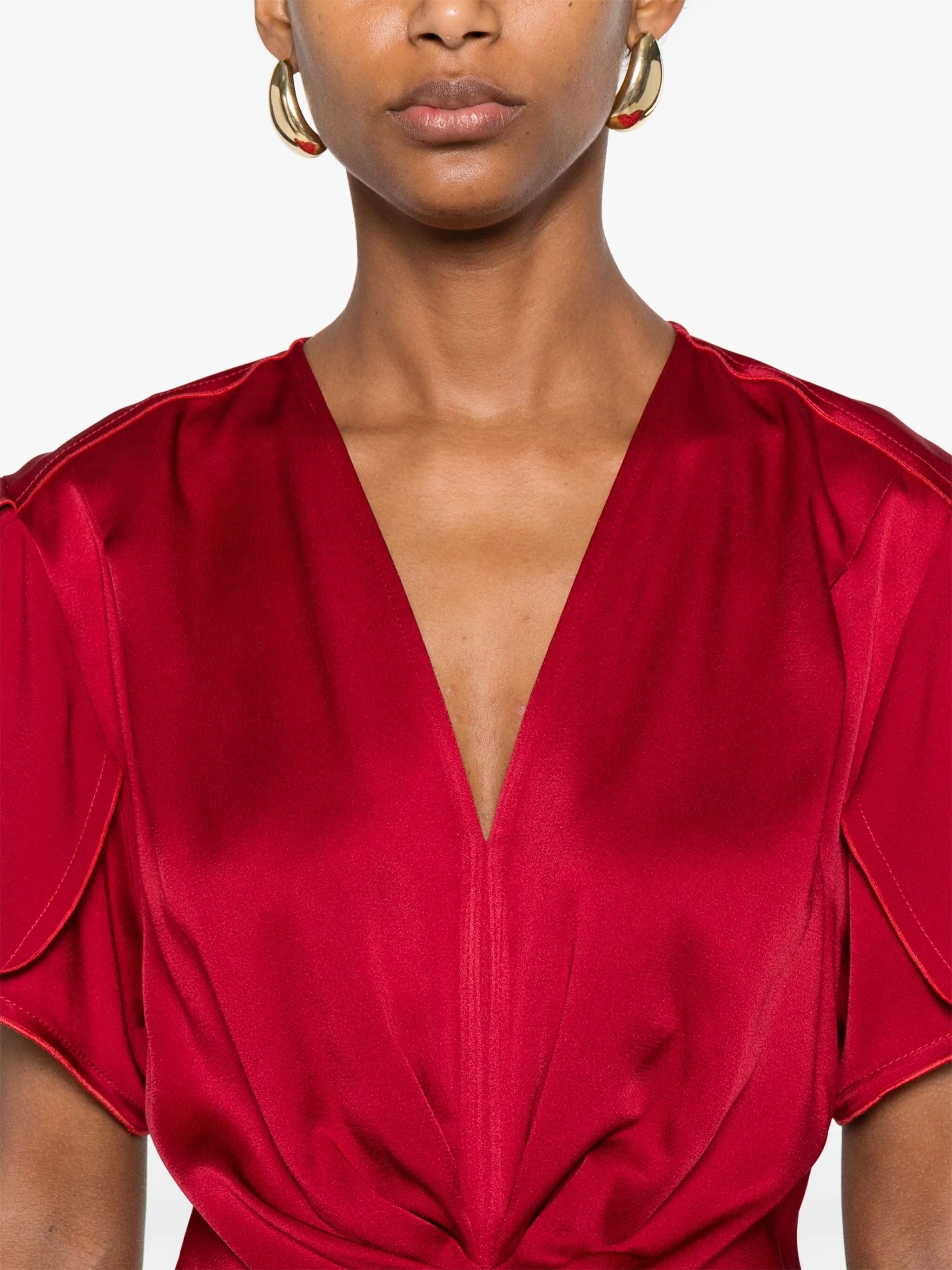 Gathered-detail Midi Dress - 3