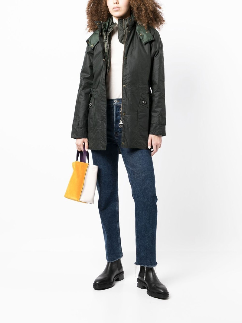 Barbour cotton hooded jacket outlook