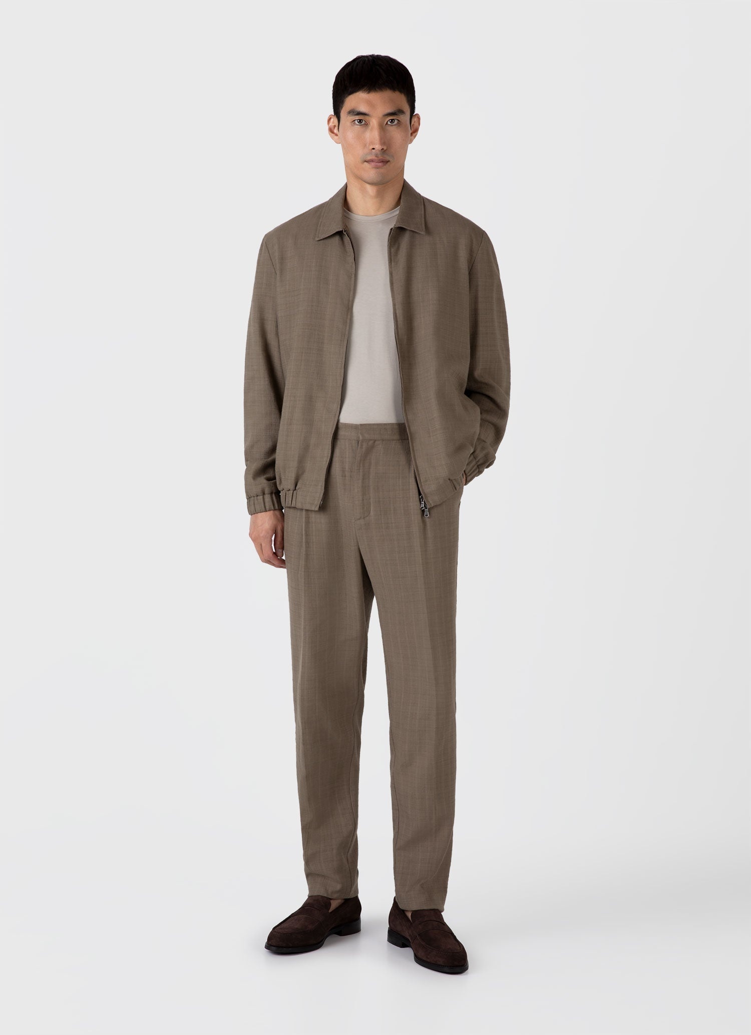 Cotton Raffia Pleat Trouser - 2