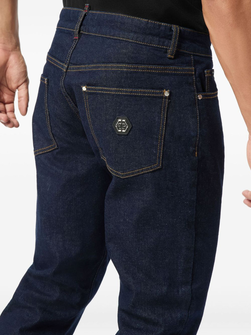 logo-plaque jeans 5