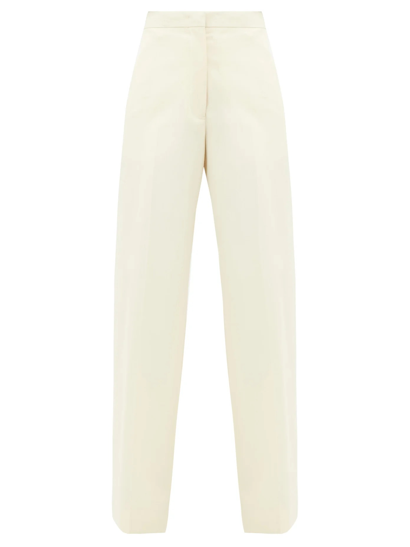 Nicholas high-rise cotton wide-leg trousers - 1