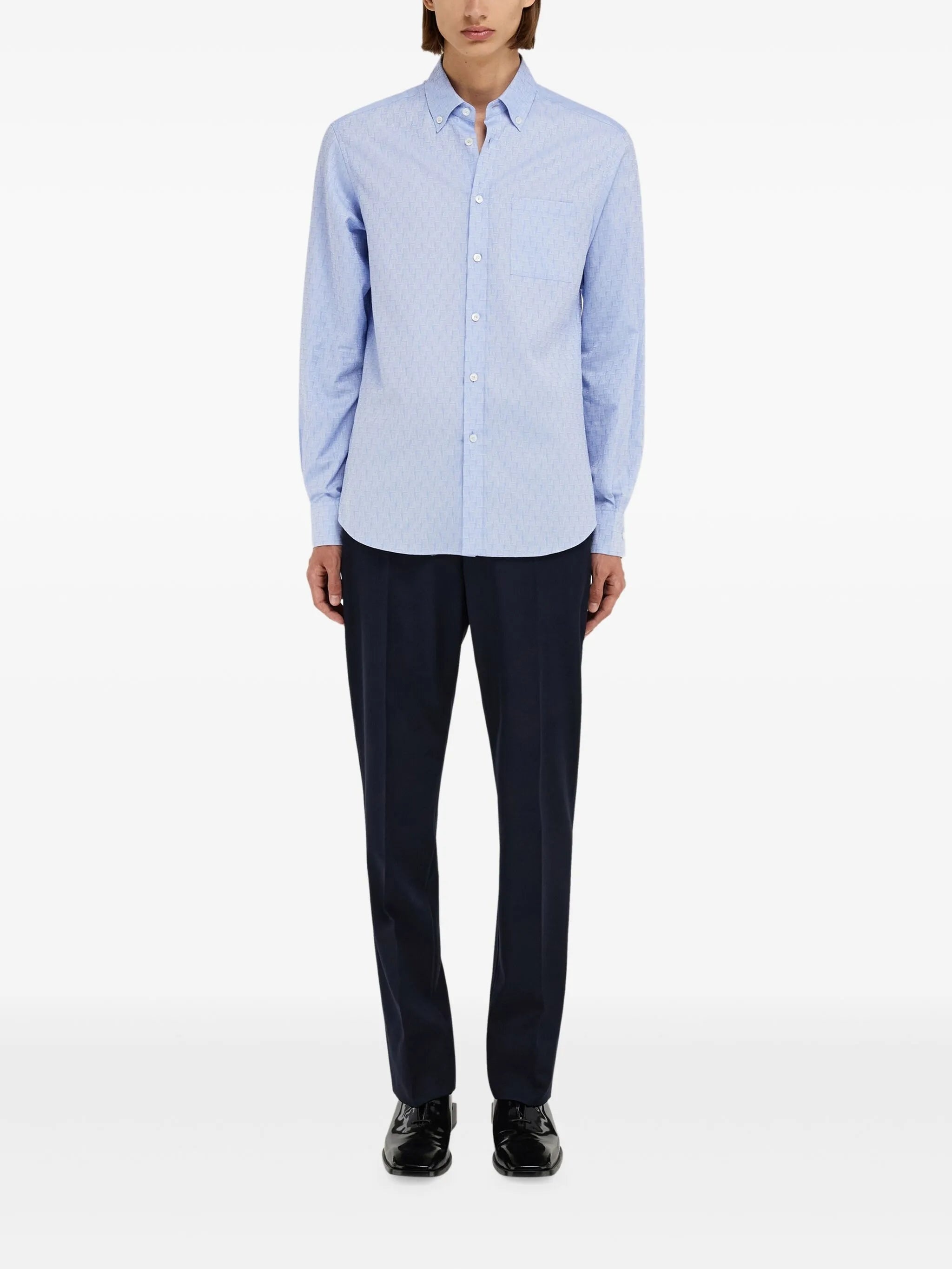 Jacquard Button-down Jacket - 3