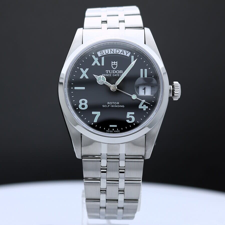 Pre-owned Tudor Date + Day Automatic Black Dial Men's Watch 76200 - 2