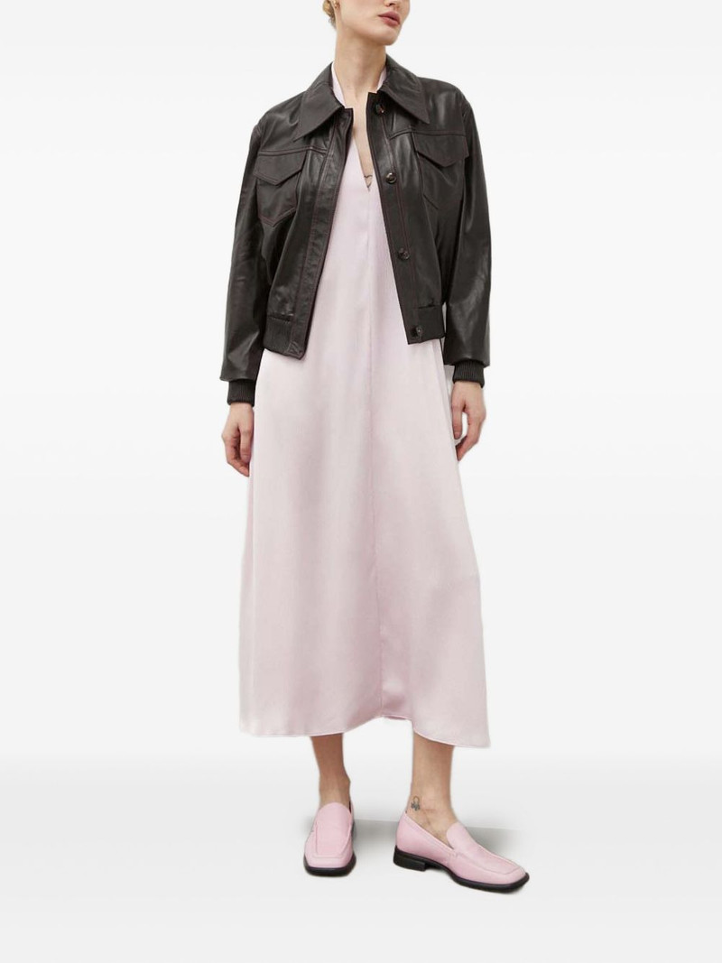 SAMSØE SAMSØE Sacille halterneck pocket midi dress outlook