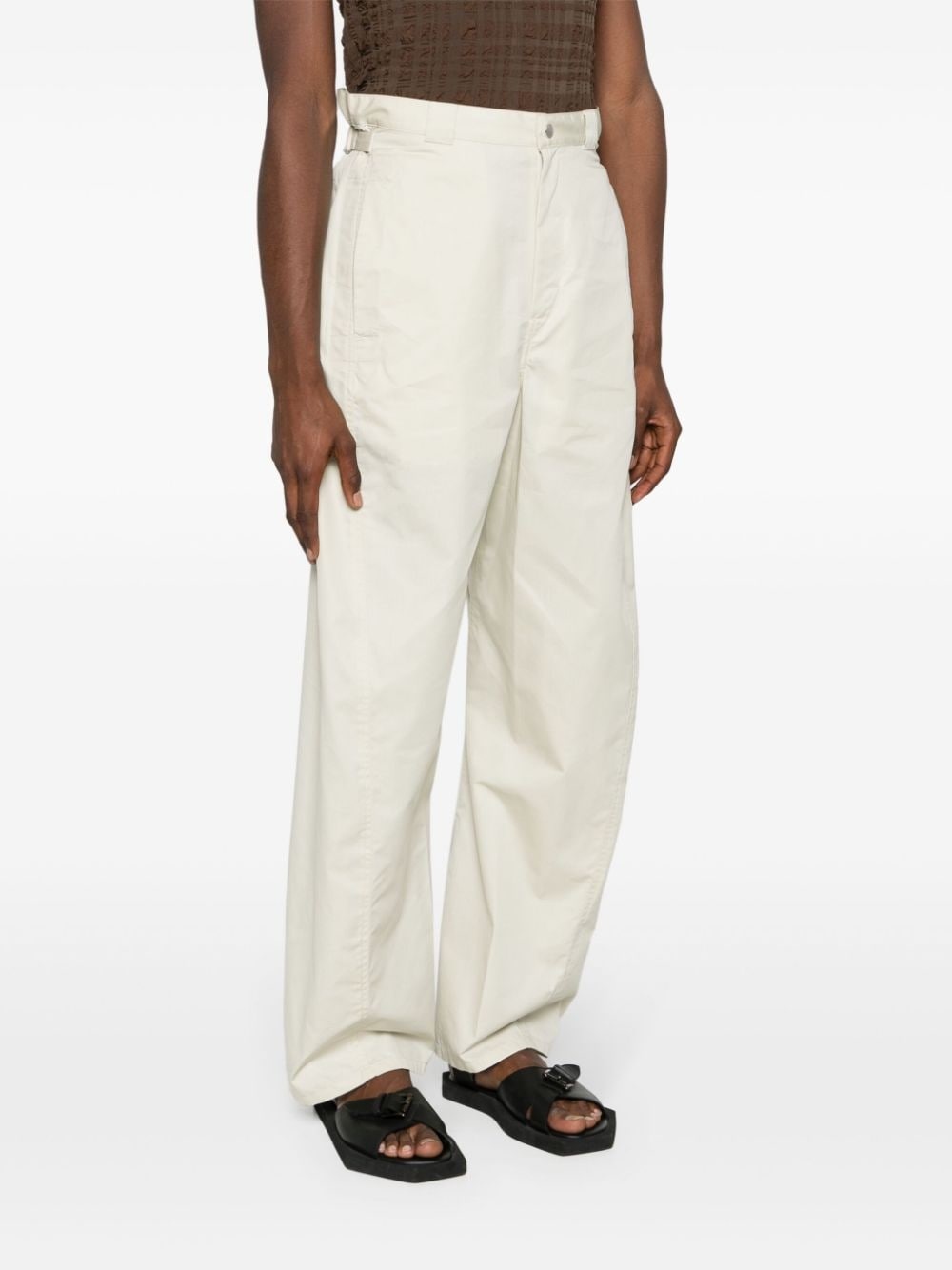 3D mid-rise tapered trousers - 3
