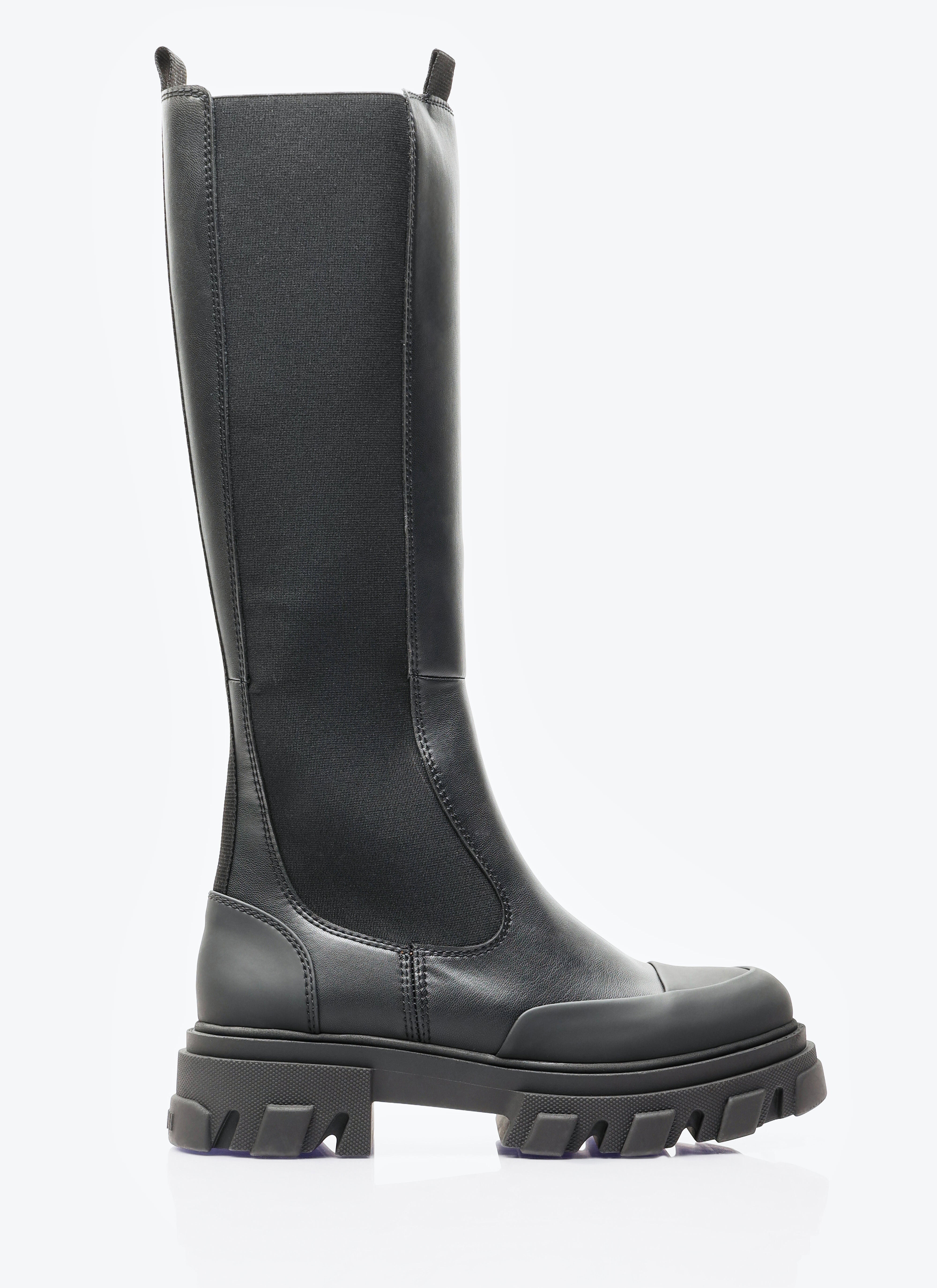 Ganni Women Cleated High Chelsea Boots - 1