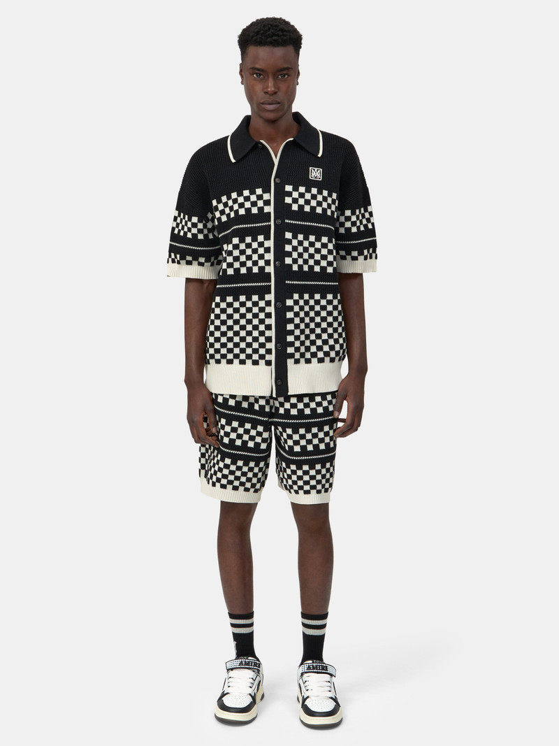 AMIRI CHECKERED MESH SHIRT outlook